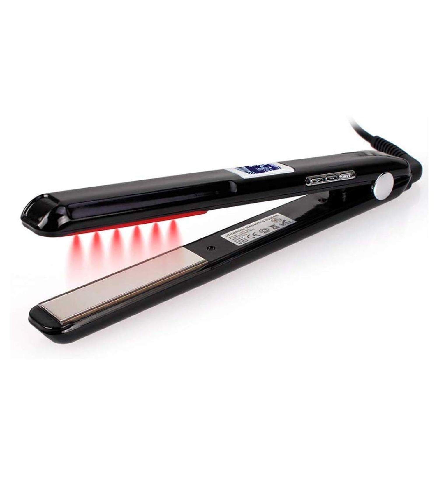 Professional Infrared Hair Care Iron - Hair Treatment Styler with LCD Display for Damaged Hair Recovery - Best Flat Plate Iron - Buy Online on GoSupps.com