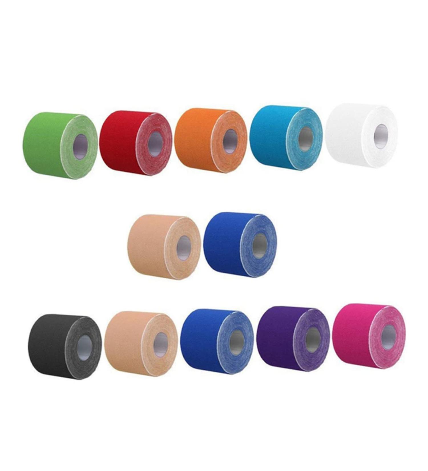 Healeved Sports Tape Wrap - 24 Rolls of Adhesive Kinesiology Tape for Fitness & Vet Use | Non-Woven Fabric Elastic Wrap - Buy Online on GoSupps.com