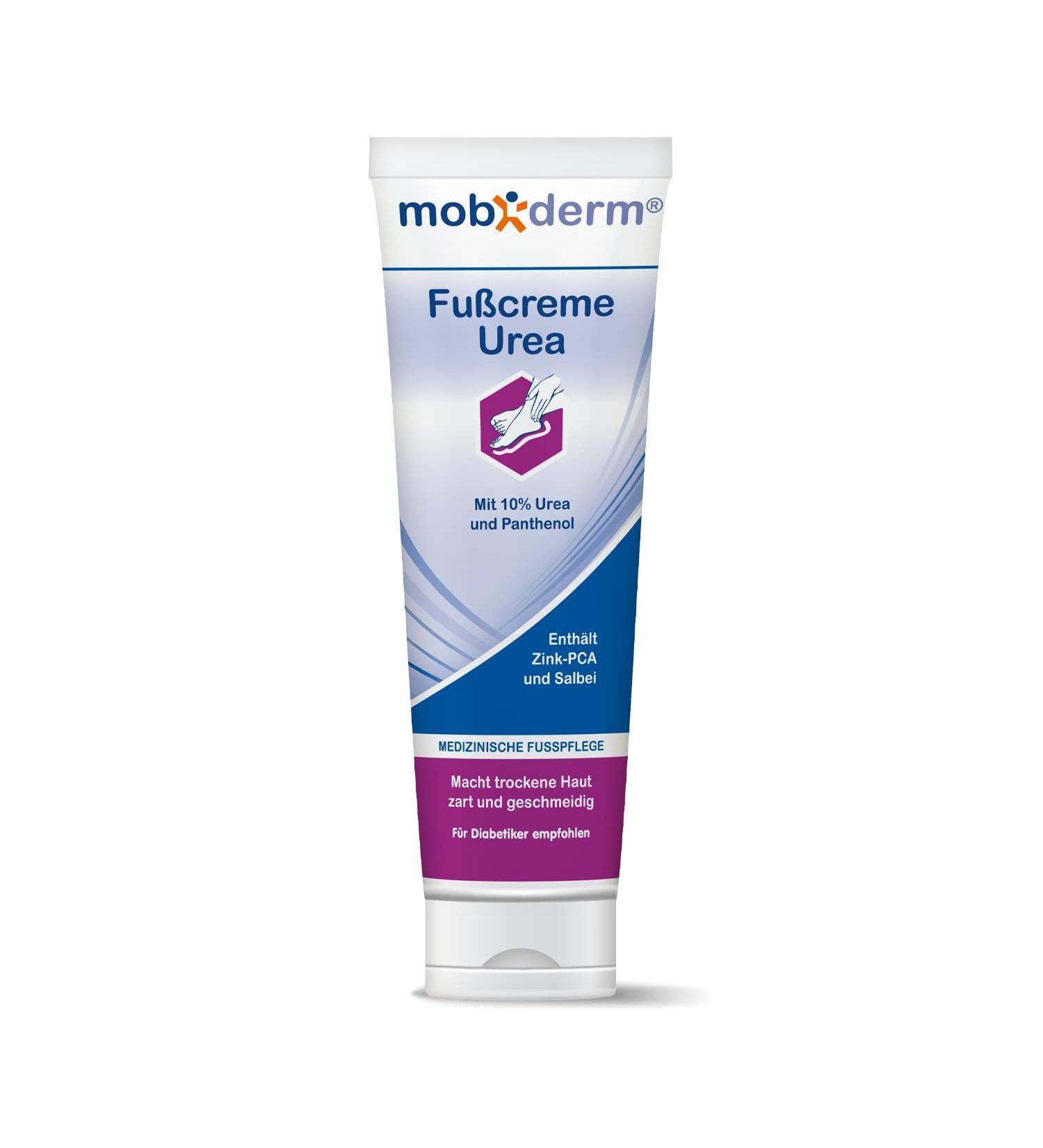 Mobiderm Foot Cream with 10% Urea & Panthenol - Medical Foot Care for Diabetics | 100 ml - Buy Online on GoSupps.com