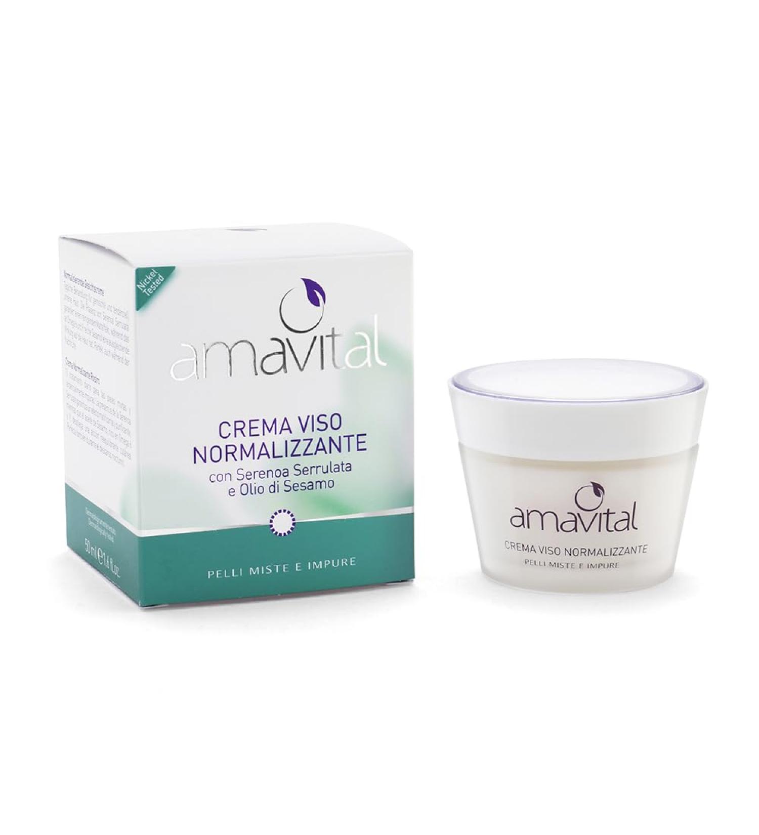  Oficine Cleman Amavital Normalizing Face Cream 50ml - Combination and blemished skin - Buy Online on GoSupps.com