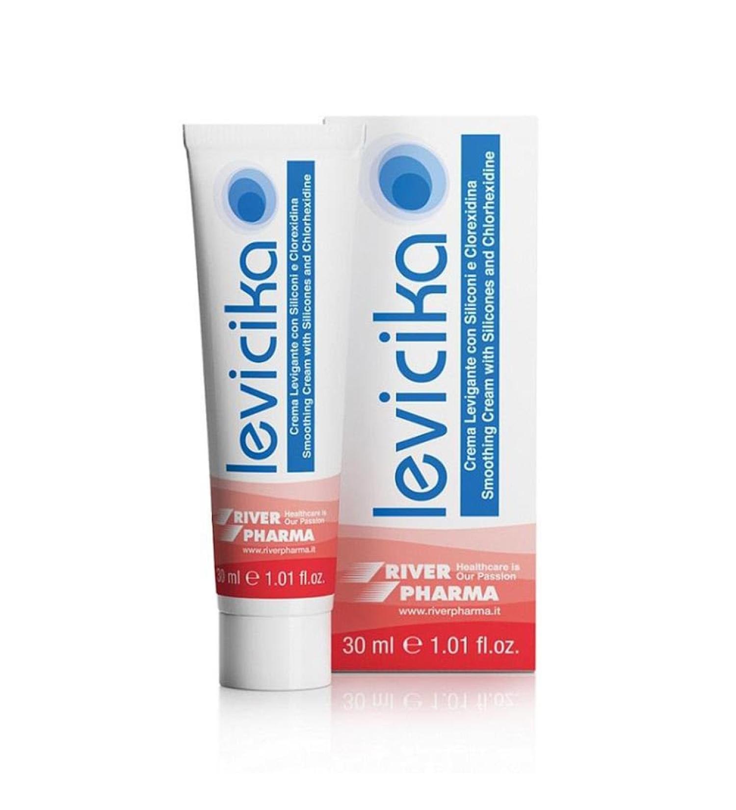 River Pharma Levicika Smoothing Cream with Silicon and Chlorexidine - 30 ml