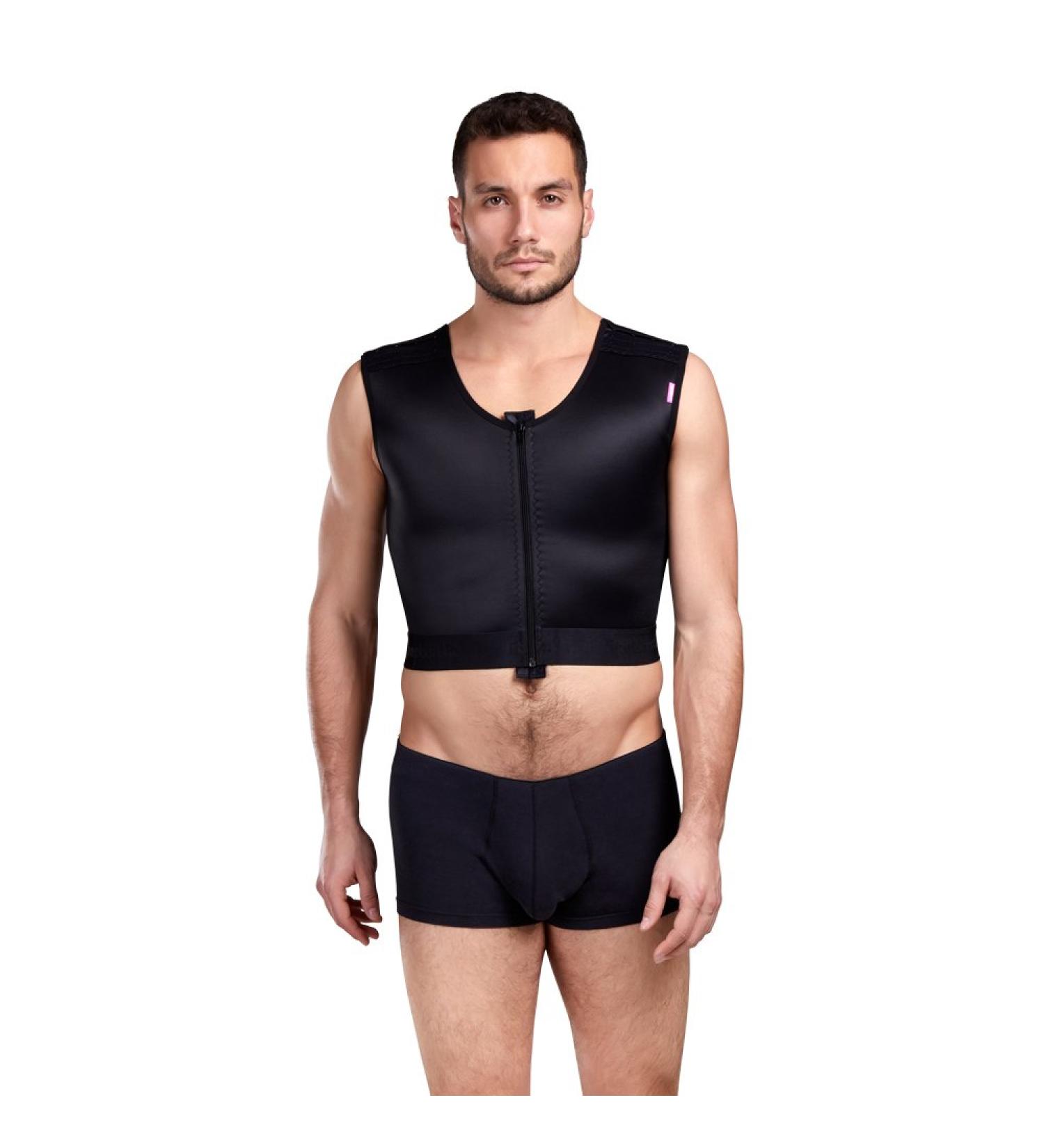 LIPOELASTIC MTmS Comfort Post-Op Gynecomastia Compression Vest - Black - X-Large - Buy Online on GoSupps.com