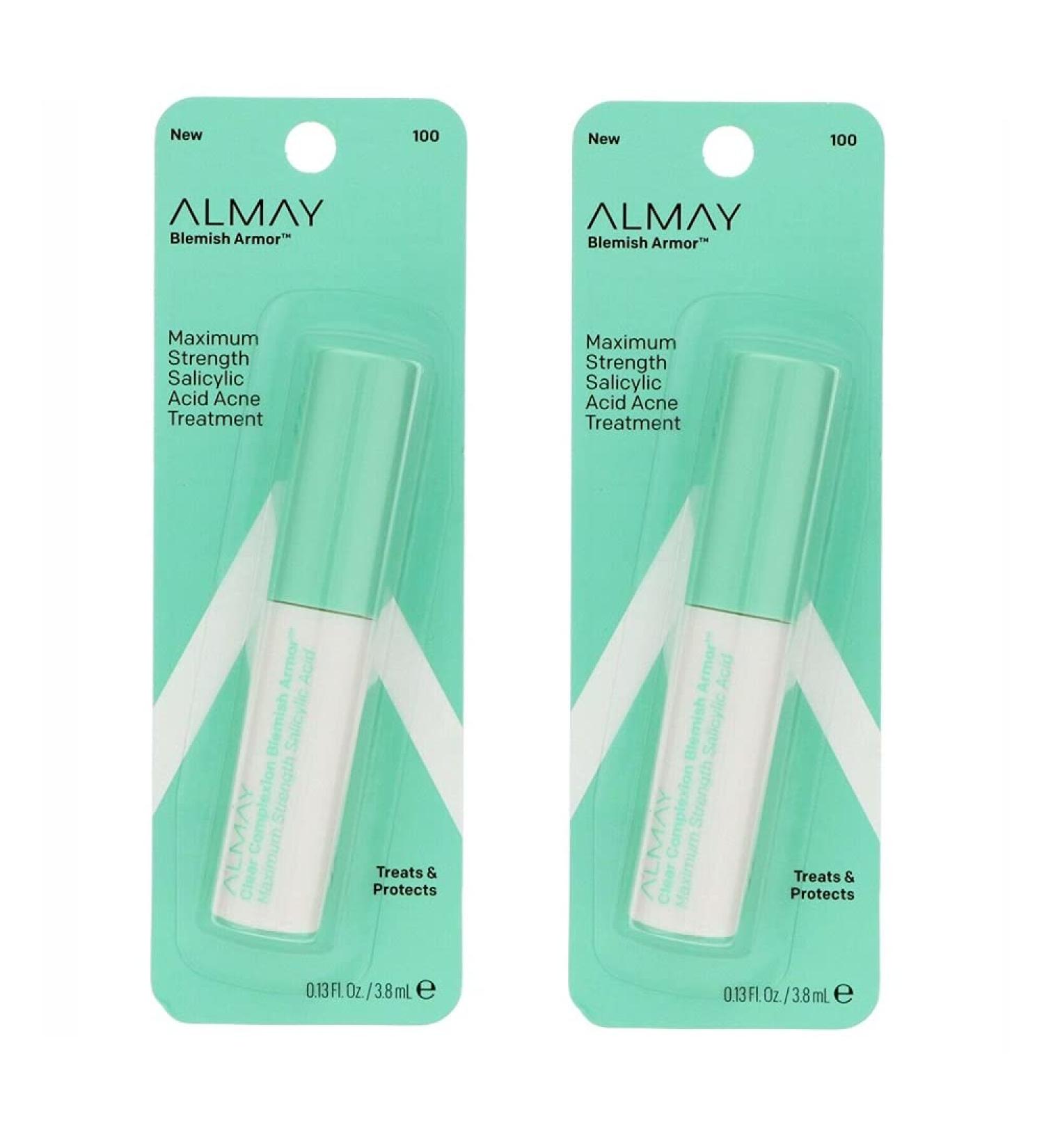 Pack of 2 Almay Clear Complexion Blemish Armor Salicylic Acid Acne Treatment 1002 - Buy Online on GoSupps.com
