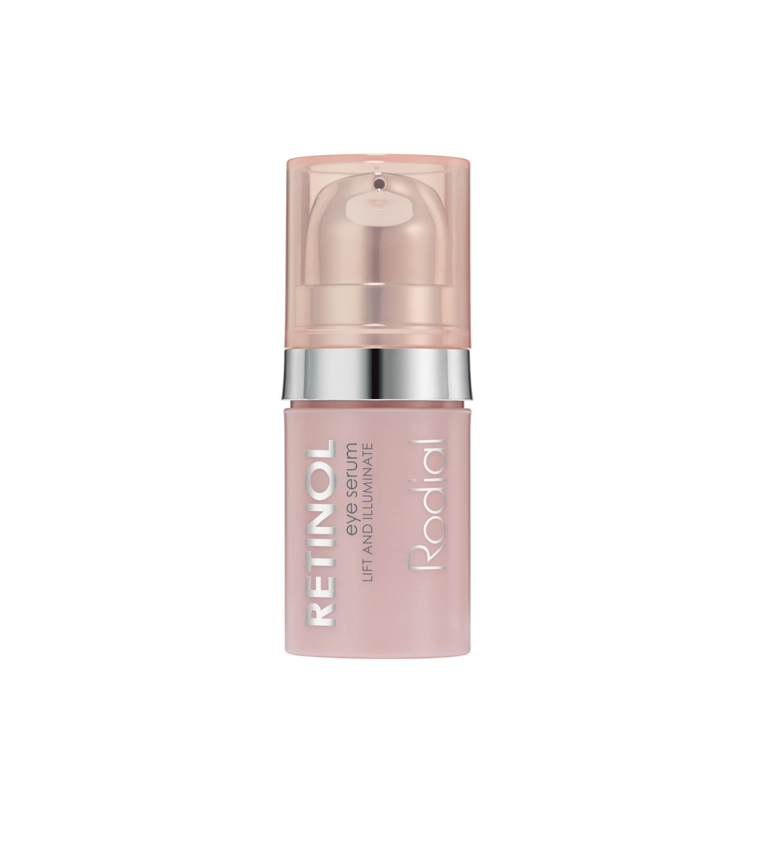 Rodial Retinol Eye Serum Deluxe 5 ml, Smoothing Serum with Retinol and Hyaluronic Acid, Illuminating Under Eye Gel, Hydrating Eye Serum, Lightweight Gel Formula