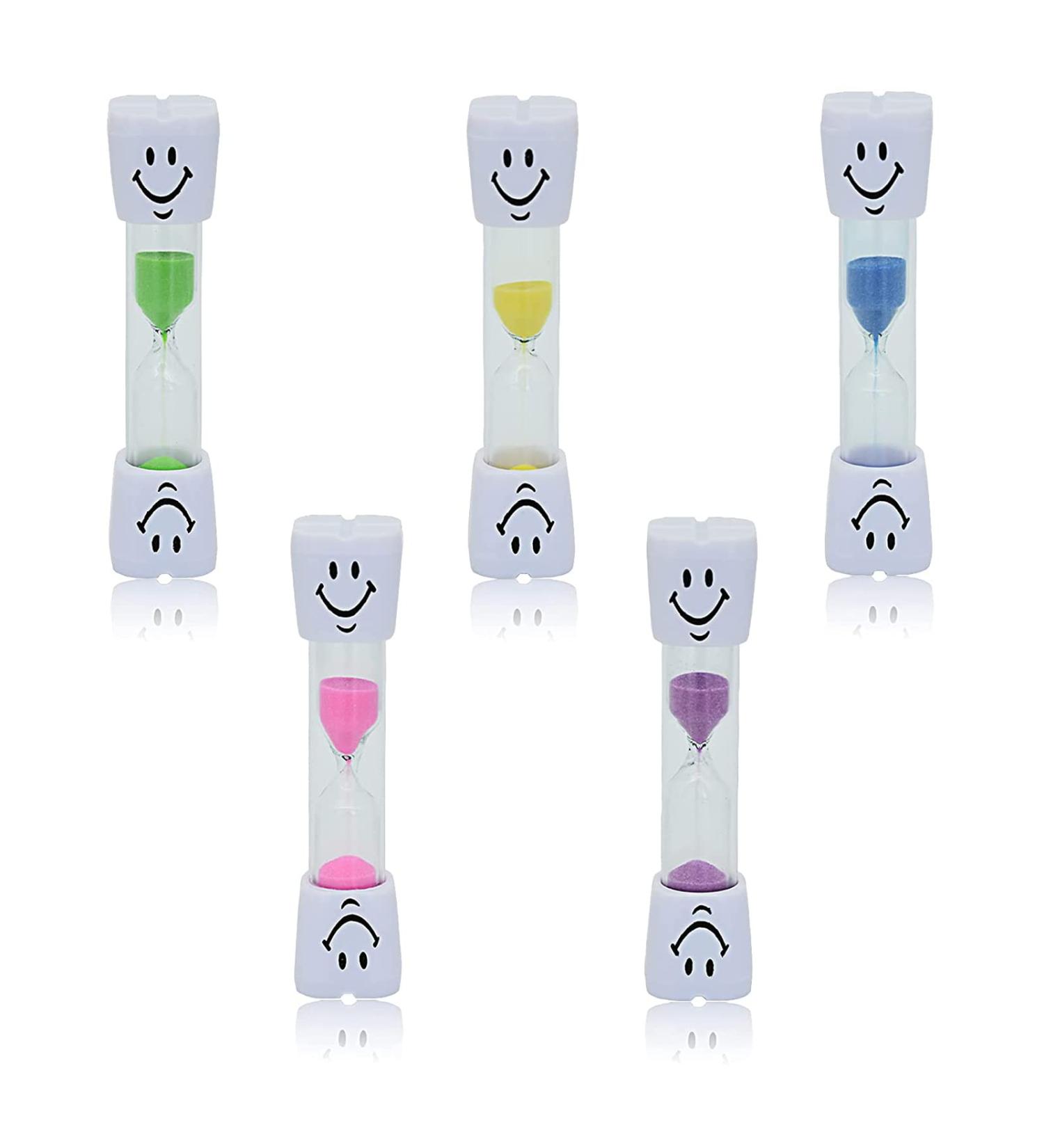 Dental Aesthetics Smile Sand Timer 5 Pcs - Kids Toothbrush Timer for Healthy Teeth (3 Minute) - Buy Online on GoSupps.com