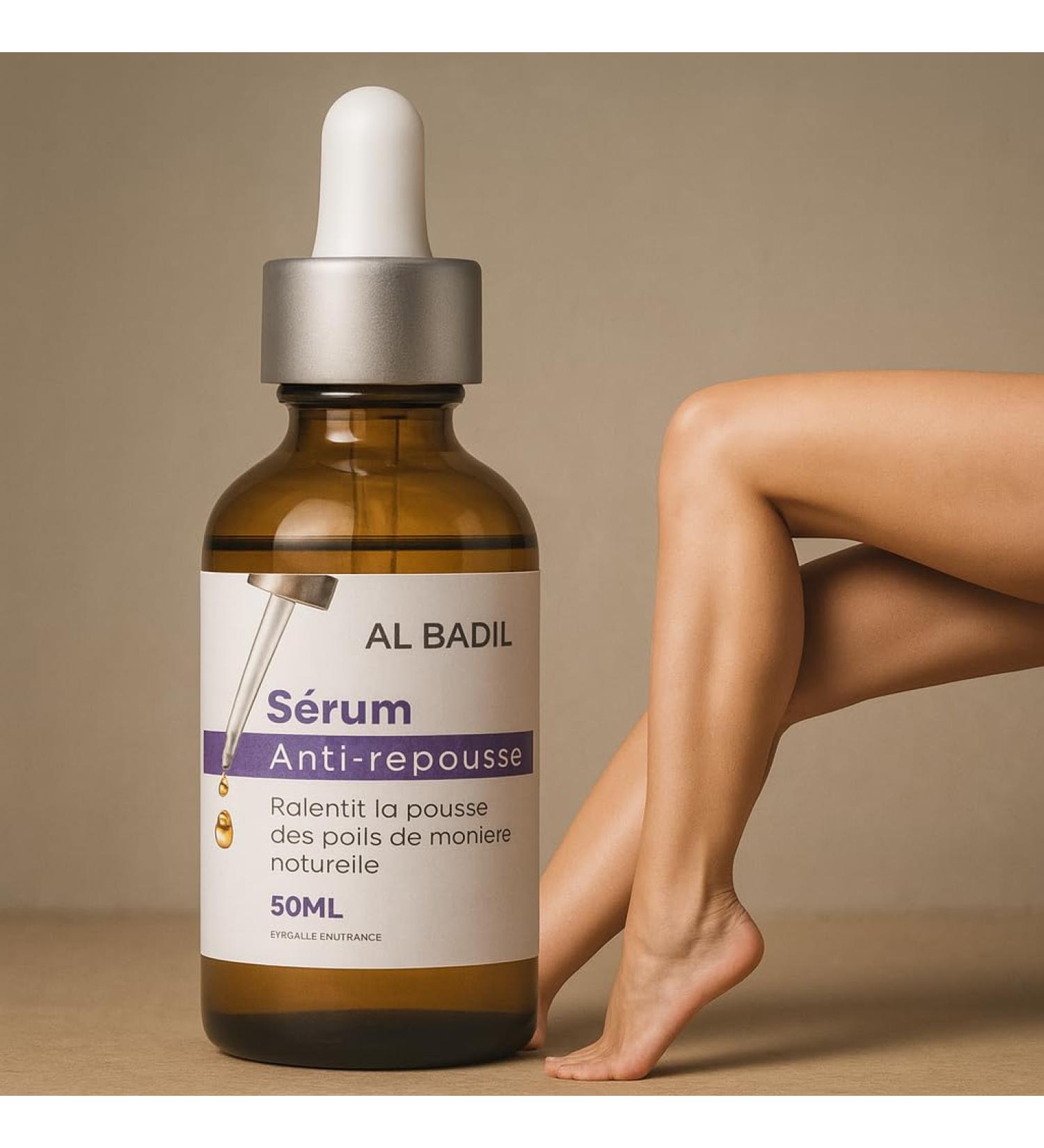  al badil Anti-Hair Regrowth Serum 100% Natural Inhibitor for Women and Men Painless Fast Results Fight against Ingrown Hair "Made - Buy Online on GoSupps.com