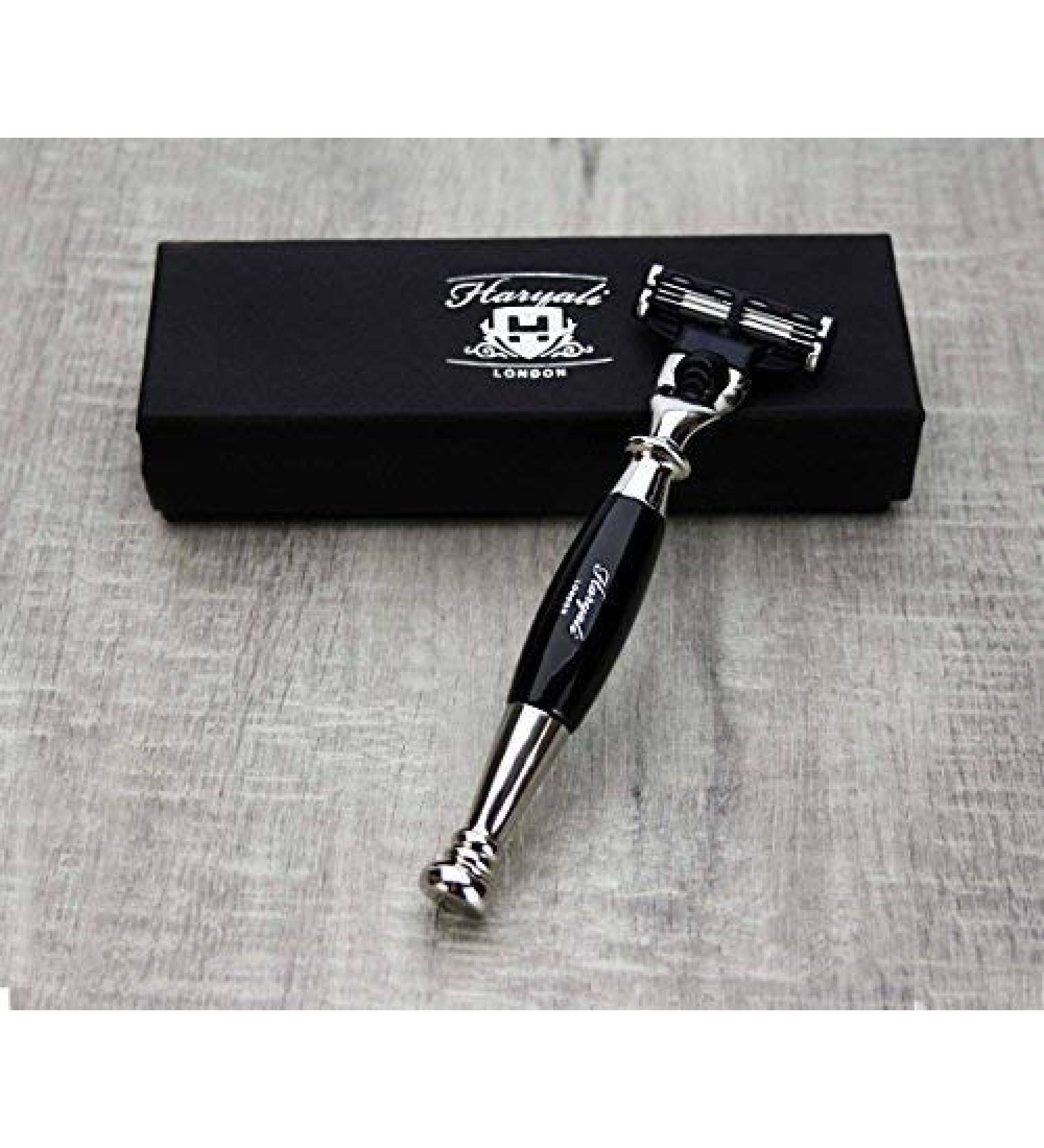 Haryali London Razor Hobel | Premium Quality Elegant Design Wet Razor for Men & Women - Includes 3 Blades - Buy Online on GoSupps.com