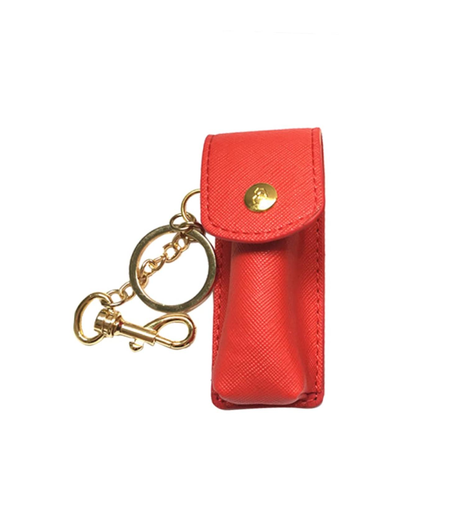  Beatifufu 1 Pc Keychain for Lipstick Case Portable Leather Lipstick Pouch Lipstick Holder Moisturizing Travel Lipstick Storage Keychain Cover - Buy Online on GoSupps.com