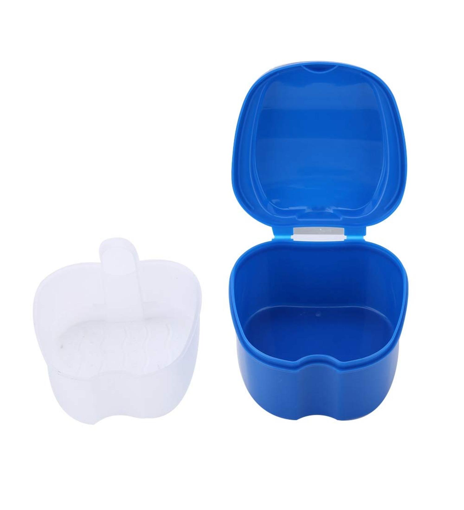 Waterproof Denture Box for Elderly - Dark Blue Denture Container | International Shipping Available - Buy Online on GoSupps.com