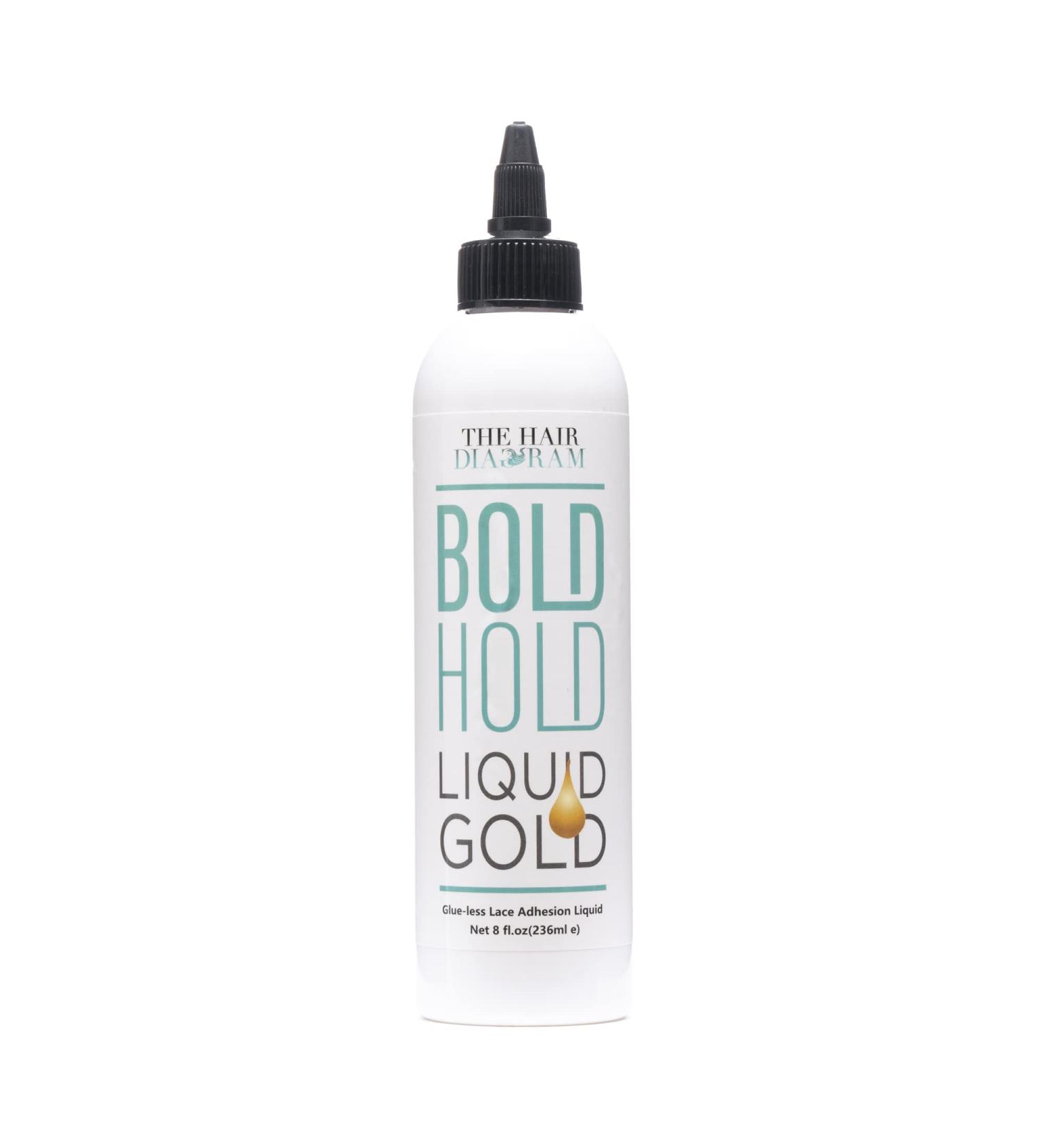 Buy The Hair Diagram - Bold Hold Liquid Gold - Glueless Lace Gel for Wigs & Hair Systems - Non-Toxic Alcohol Free Water-Based Styling Agent - 8oz | International Shipping - Buy Online on GoSupps.com