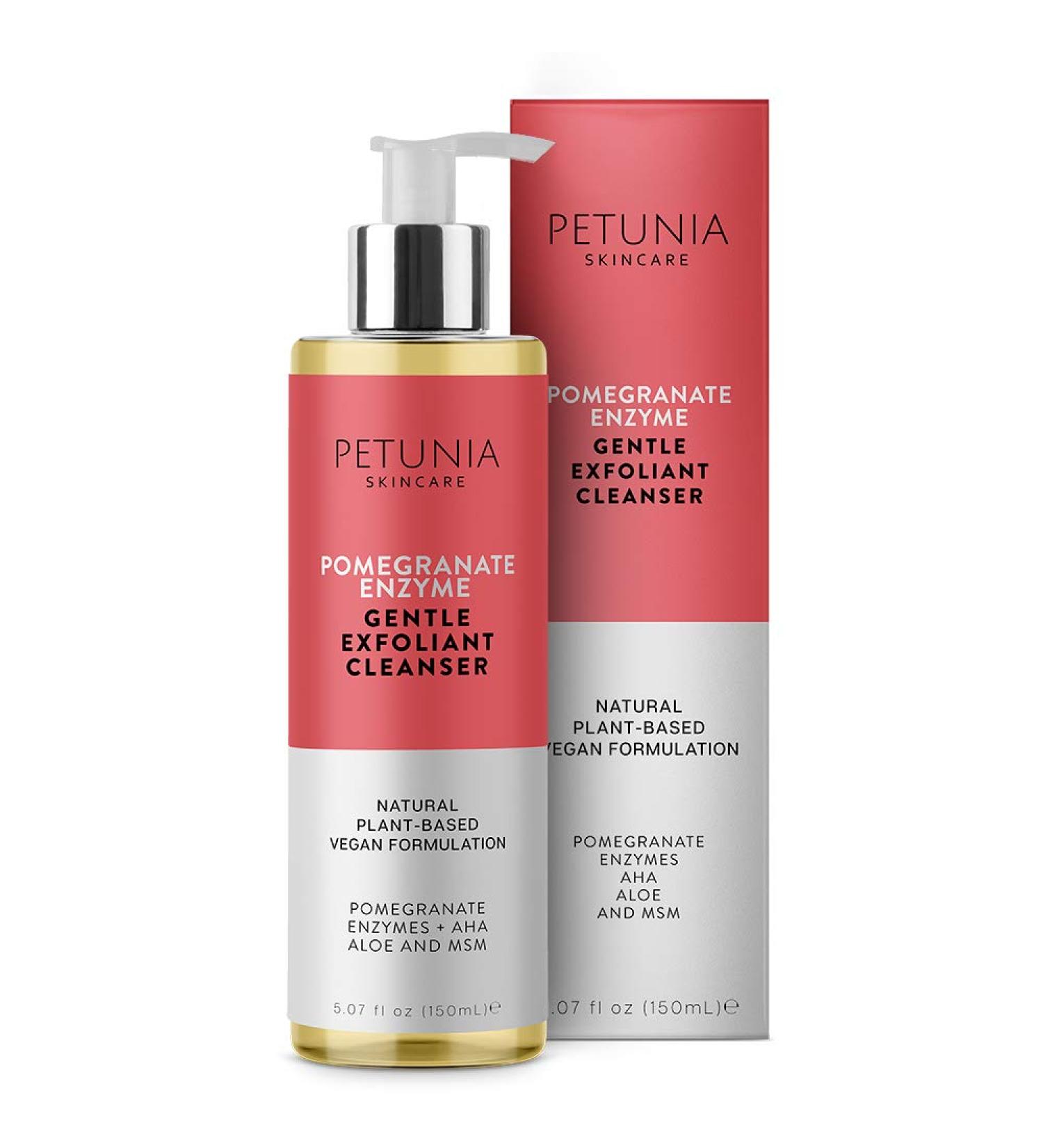 Pomegranate Gentle Exfoliant Cleanser Fragrance-Free Anti-Aging Deep Cleansing Gel for Sensitive Skin | Organic Vegan Face Wash 5.07 fl oz - Buy Online on GoSupps.com