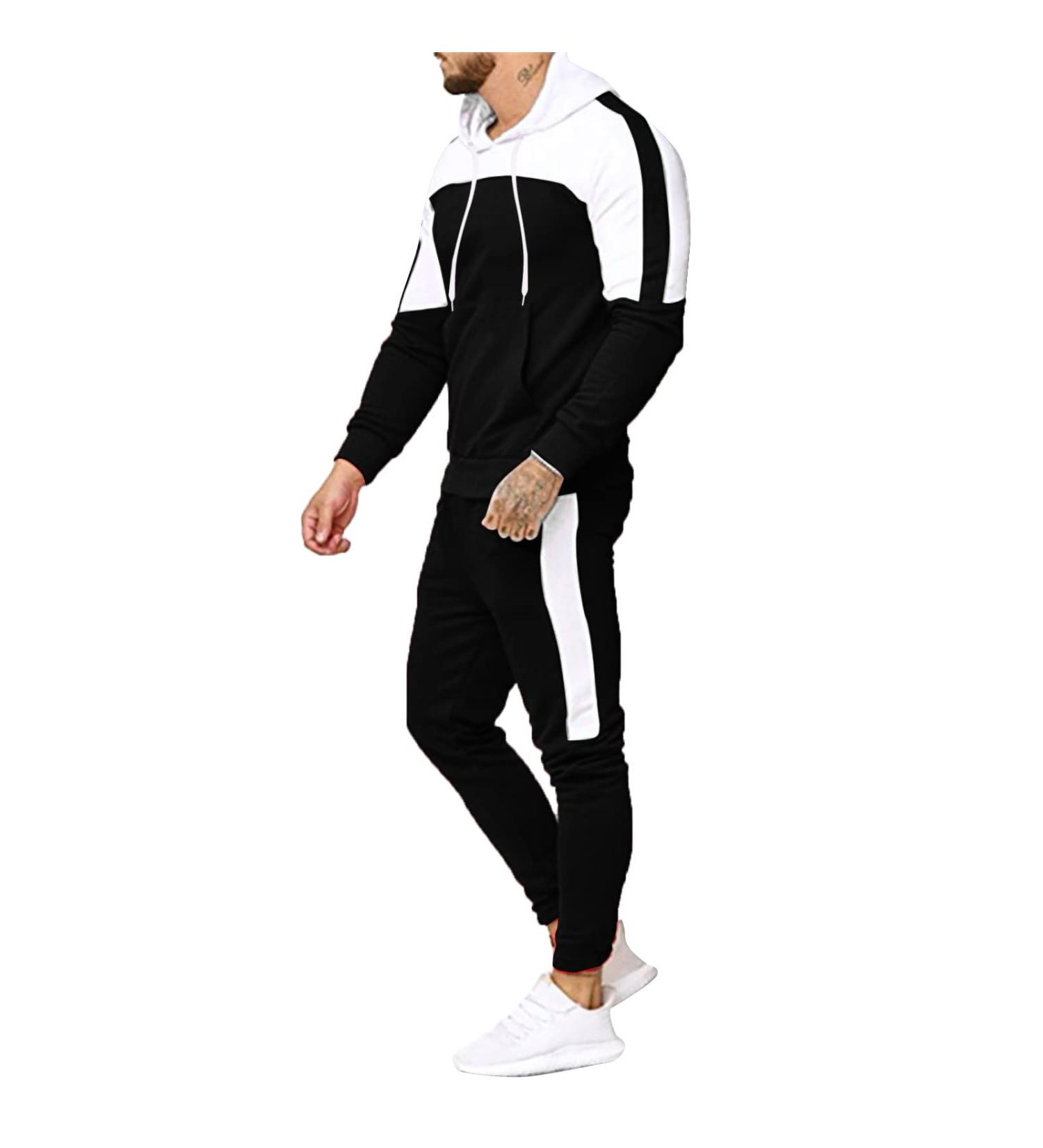 Buy Hanxiulin Men's Long Jogging Suit | Casual Sports Jacket & Pants | Lightweight Training Leisure Wear - Buy Online on GoSupps.com