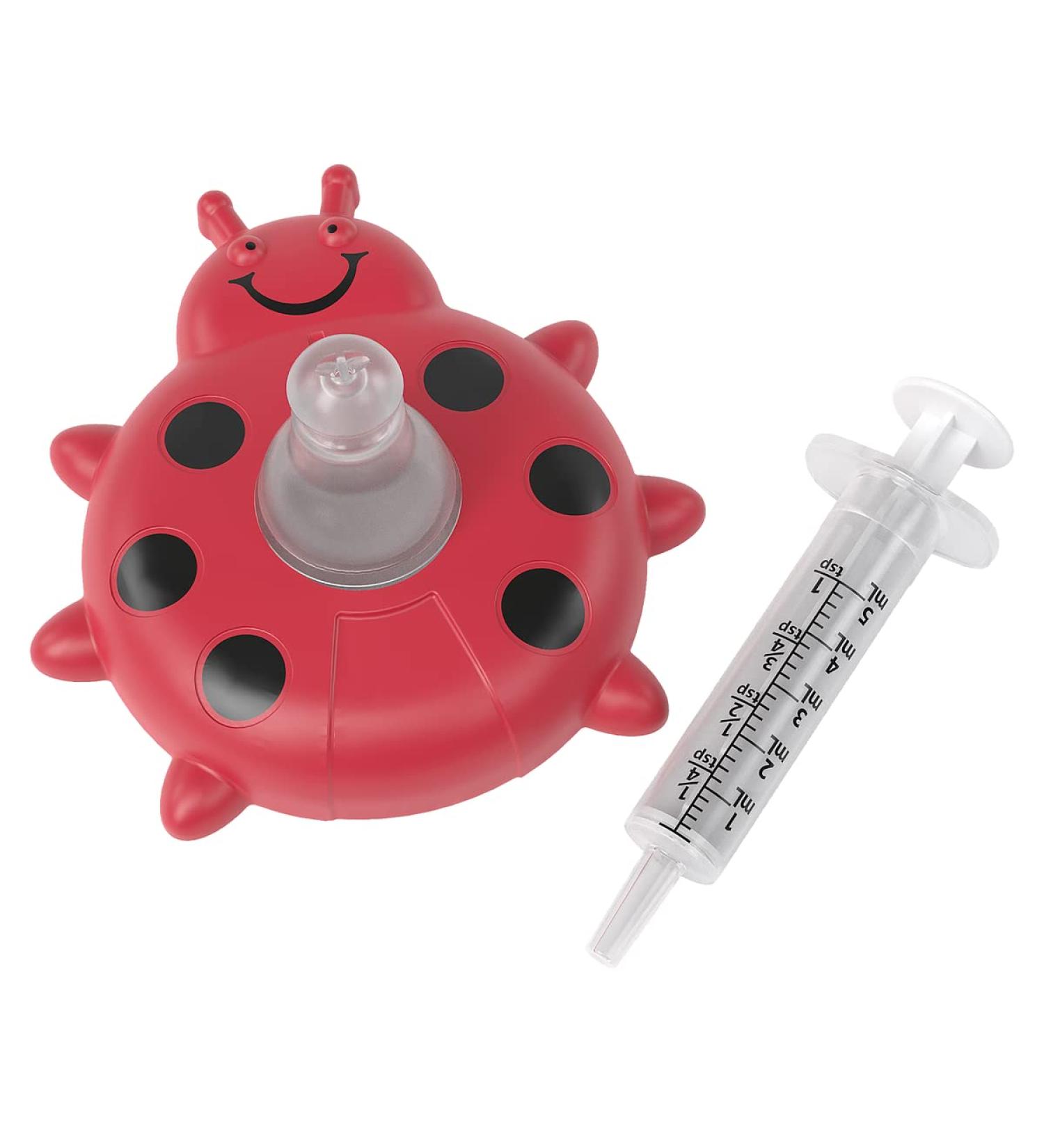 Ezy Dose Kids Baby Oral Syringe & Dispenser | Ladybug Red | 5 mL/1 TSP | Medi-Pals Liquid Medicine - Buy Online on GoSupps.com