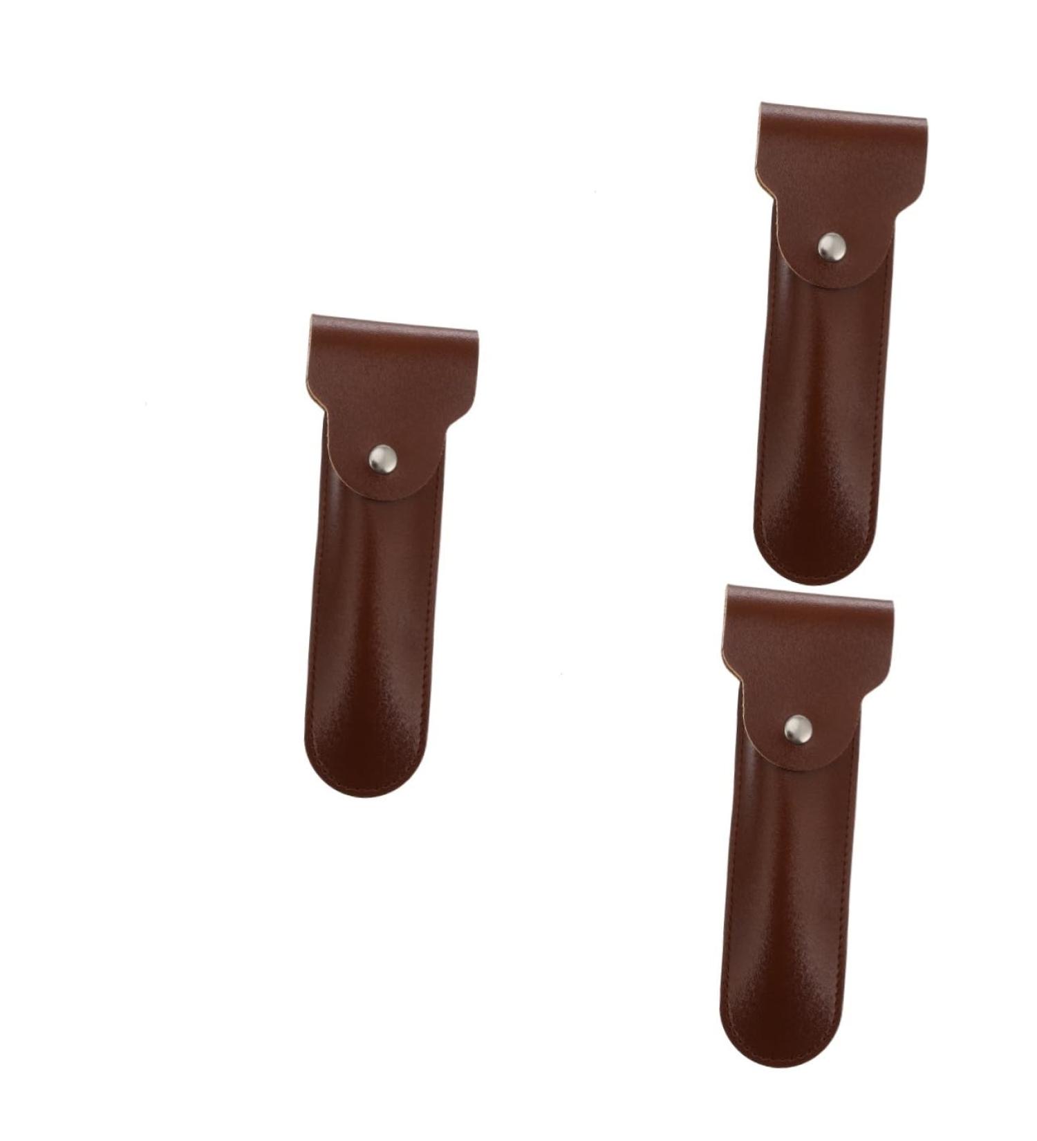 Minkissy 3ST Razor Holster & Storage Case - Portable Leather Pocket Shaving Razor Box for Hair Removal - International Shipping Available - Buy Online on GoSupps.com