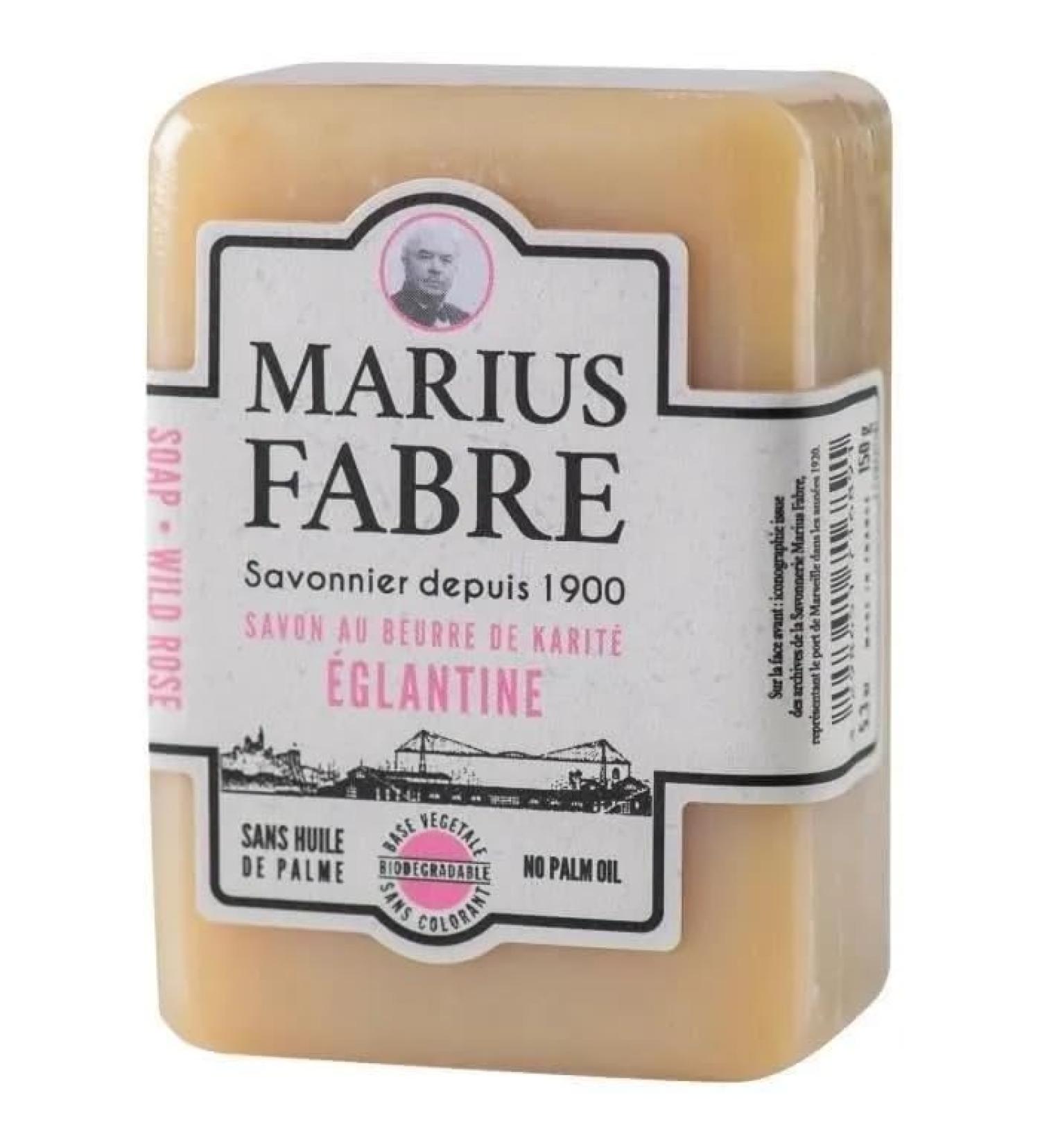 Marius Fabre Soap 150 g Eglantine with shea butter palm free WELL BEING