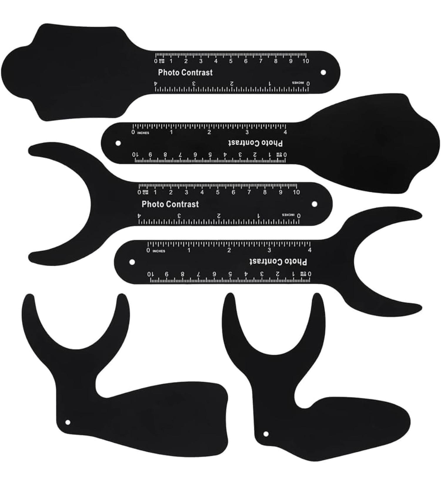 Dental Photography Contrast Board Set 6 Pieces Black Background Palatal Contraster with Scale - Buy Online on GoSupps.com