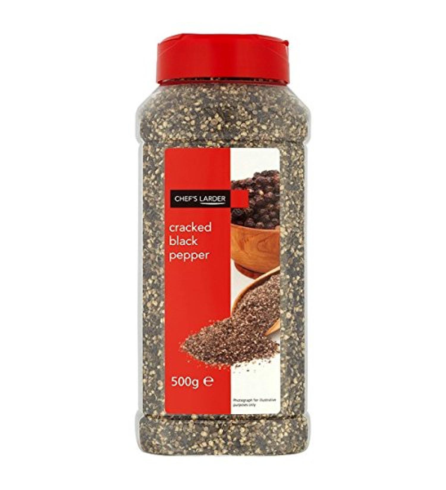 Chef's Larder Cracked Black Pepper 500g