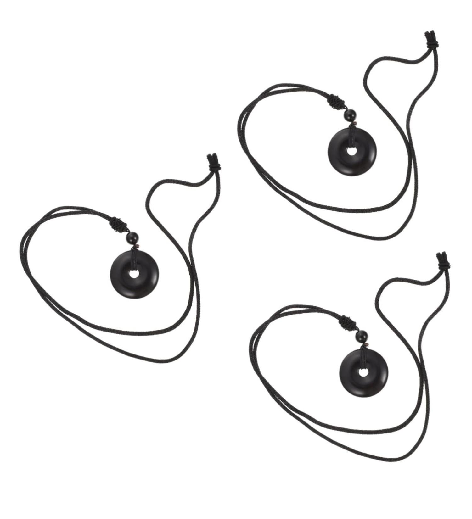 Minkissy 3-Style Safety Buckle Necklace for Men & Women - Portable Crystal Coin Trailer - Classic Cotton Thread Design - International Shipping Available - Buy Online on GoSupps.com