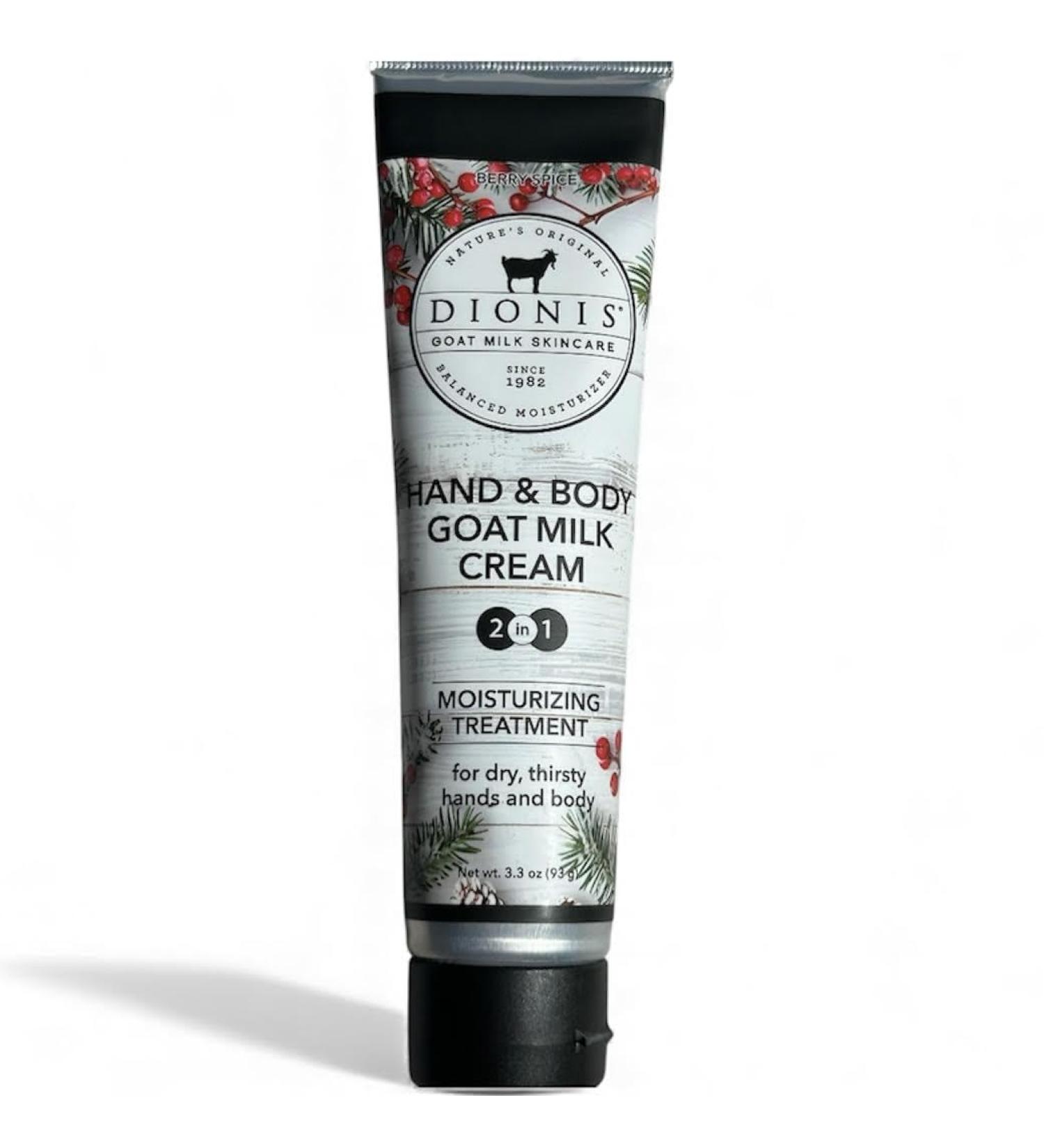 Dionis Goat Milk Hand and Body Cream Berry Spice Scent