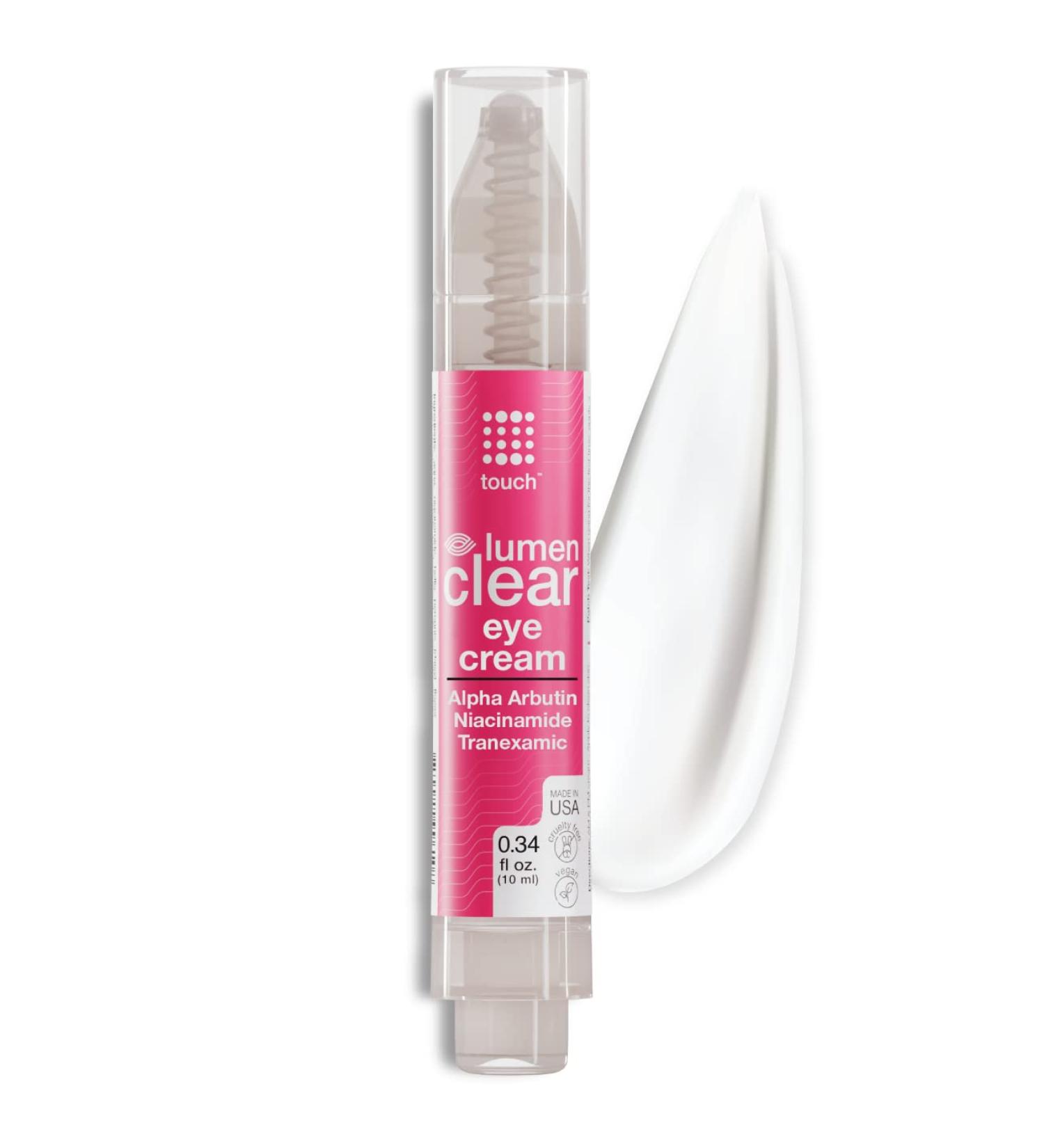 TOUCH Lumen Clear Eye Cream with Alpha Arbutin, Niacinamide & Tranexamic Acid - 0.34 oz - Buy Online on GoSupps.com