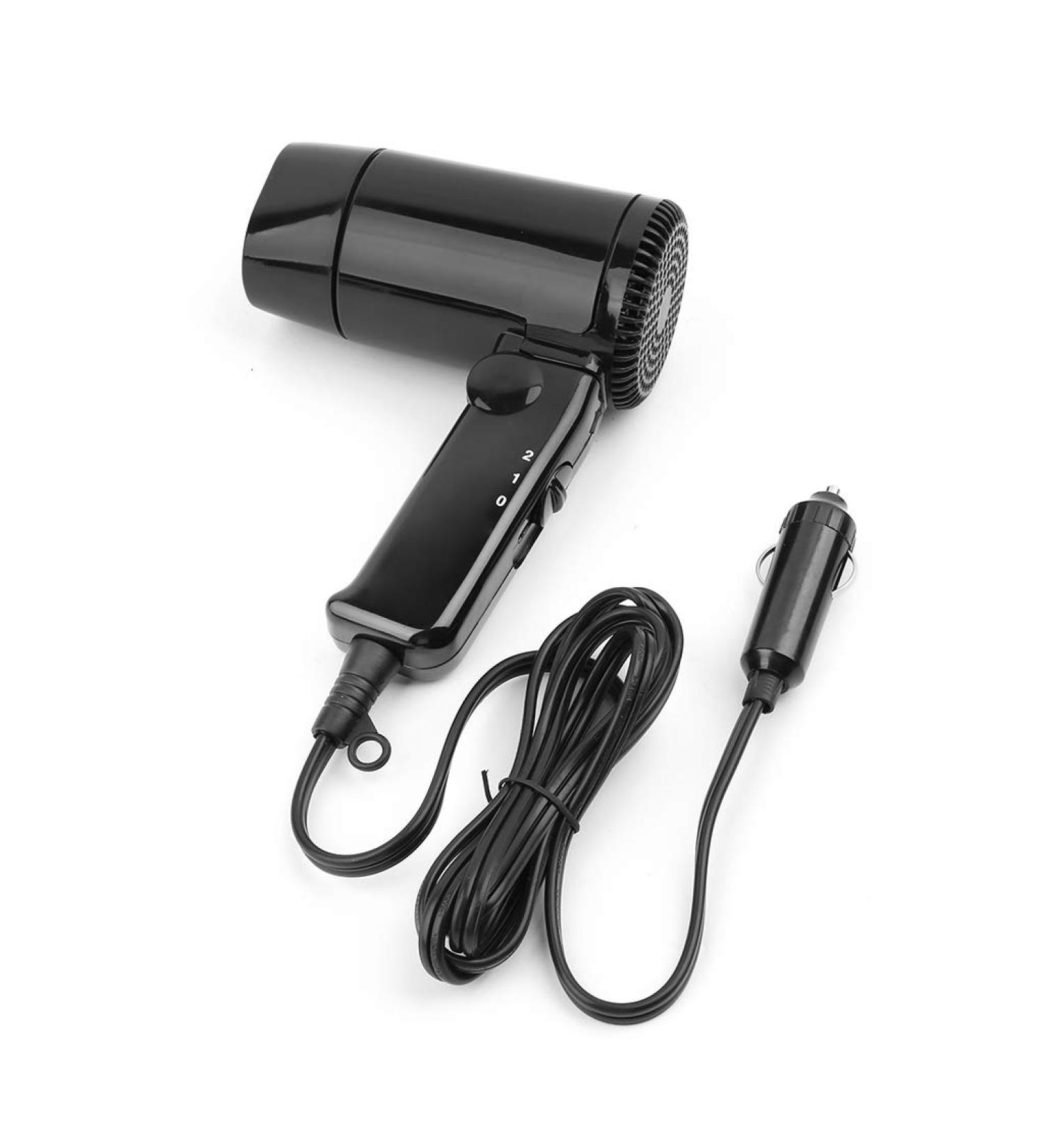 Portable 12V Car-Styling Hair Dryer Hot & Cold Folding Blower Window Defroster - Buy Online on GoSupps.com