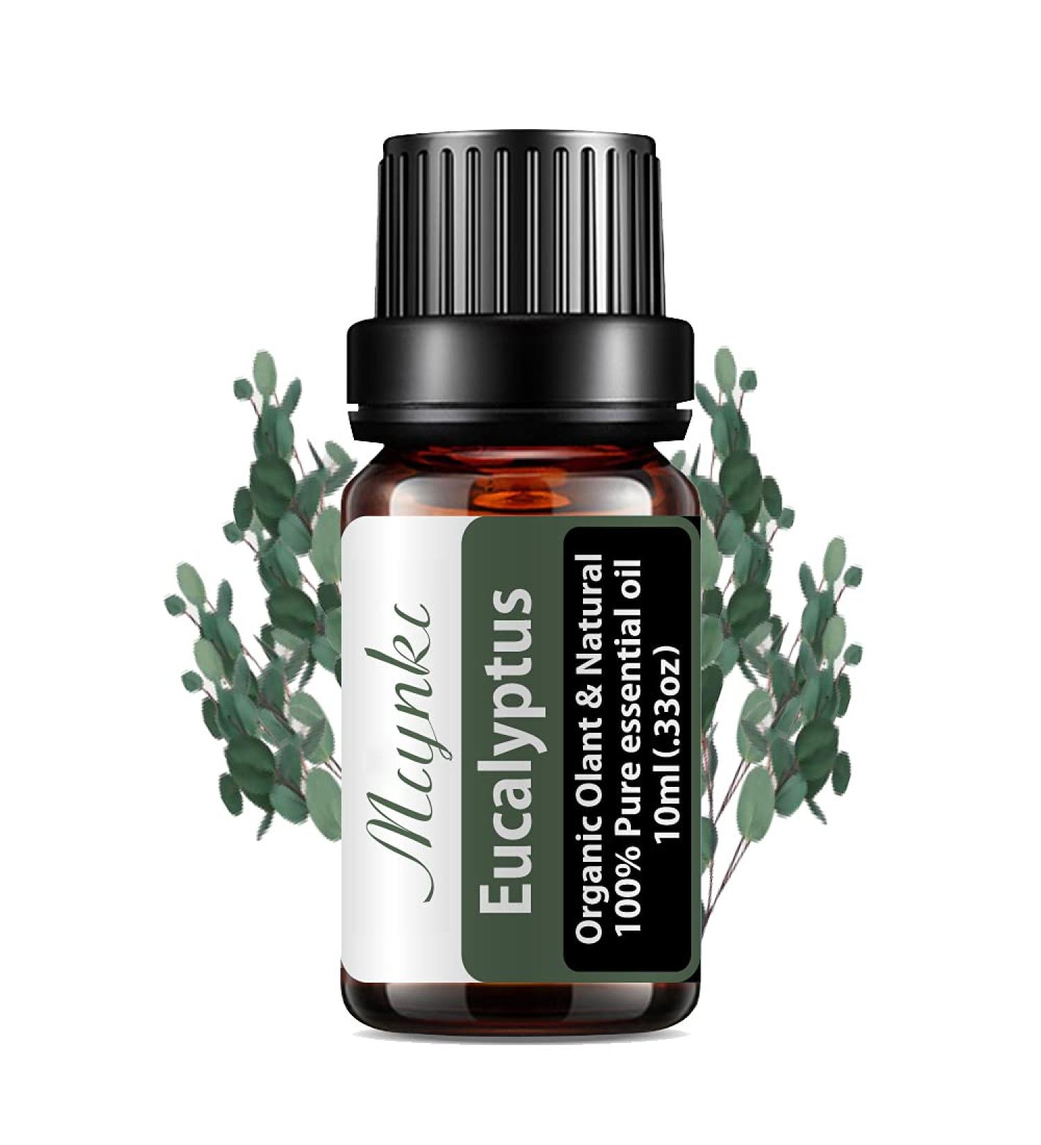 Organic Eucalyptus Essential Oil - Pure 10ml for Diffuser Humidifier Massage Bath & Skin Care - International Shipping - Buy Online on GoSupps.com