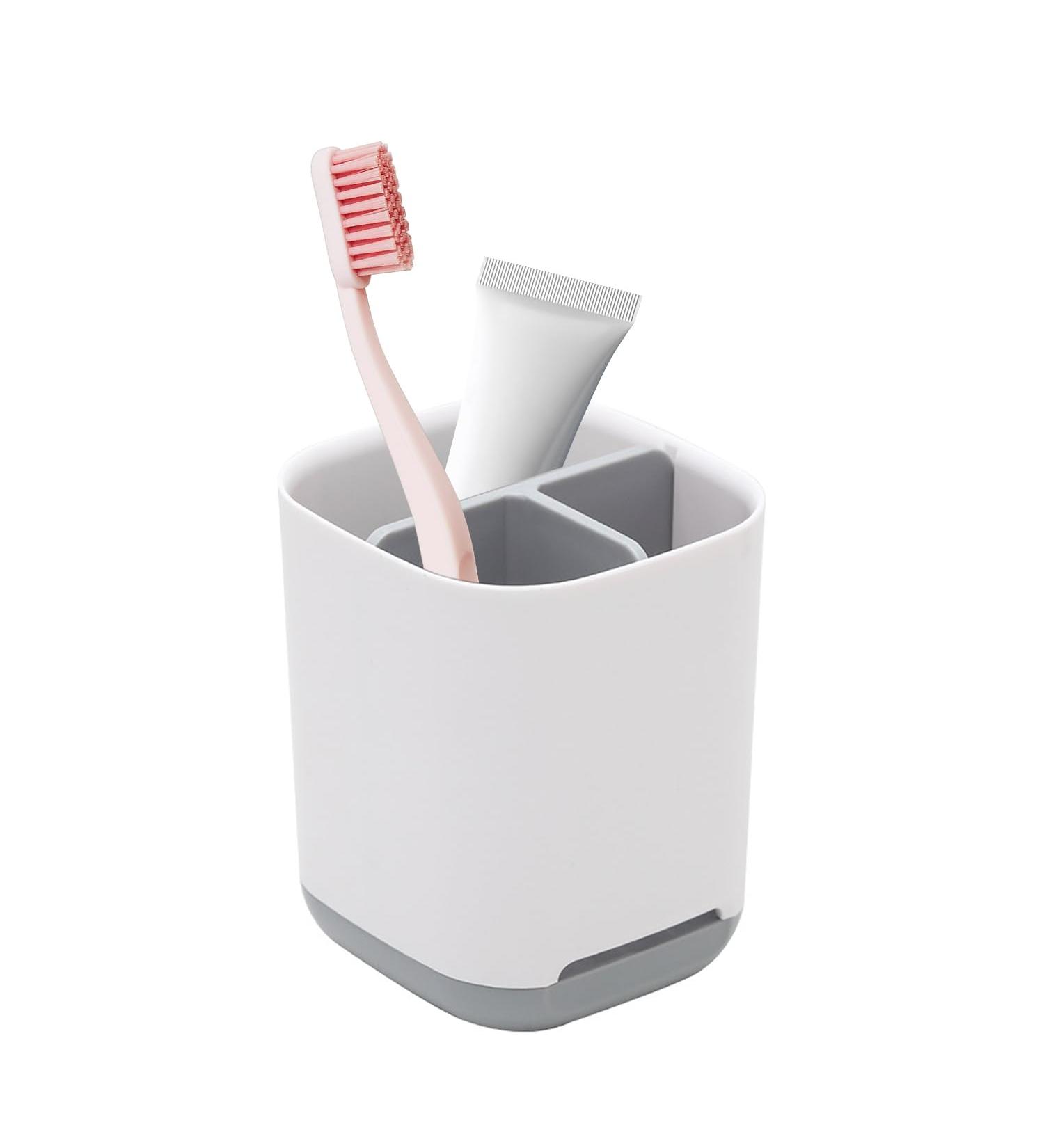 Buy 1 Piece Bathroom Toothbrush Holder - 3-Hole Toothbrush Storage Box for International Shipping - Buy Online on GoSupps.com