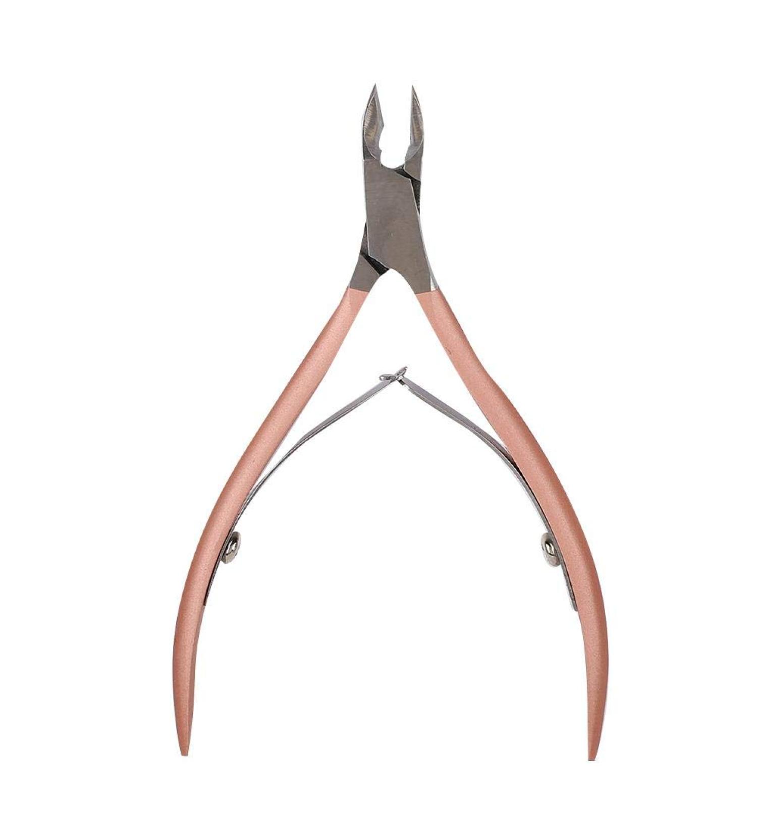 Anti-Slip Handle Nail Trimmer Dead Skin Scissors Easy To Trim Materials Manicure Store for Home(Rose gold) - Buy Online on GoSupps.com