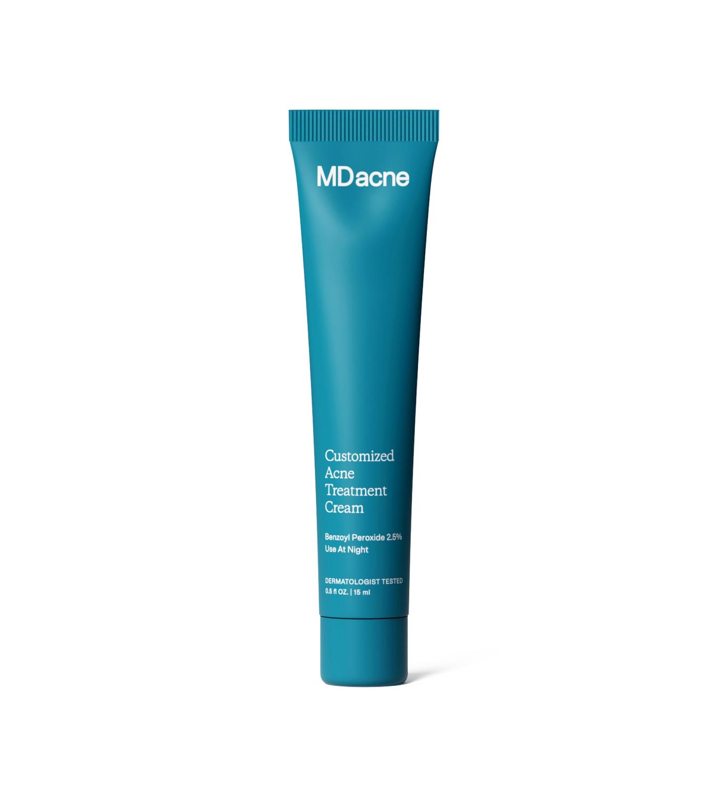 MDacne - Acne Treatment- Benzoyl Peroxide Cream 5% - Unclogs Pores Reduces Blemishes & Enhanced with - Plant-Based Ingredients for Sensitive Skin - Buy Online on GoSupps.com