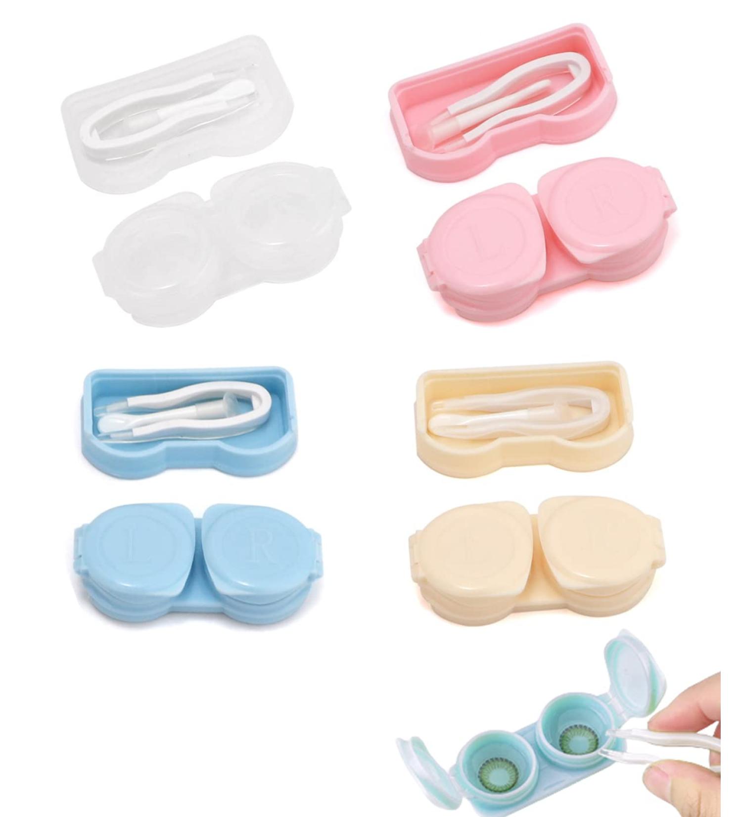 Dec 4 PCs Contact Lens Storage Container Set | Soft Lens Cases & Boxes for Safe Storage - Buy Online on GoSupps.com