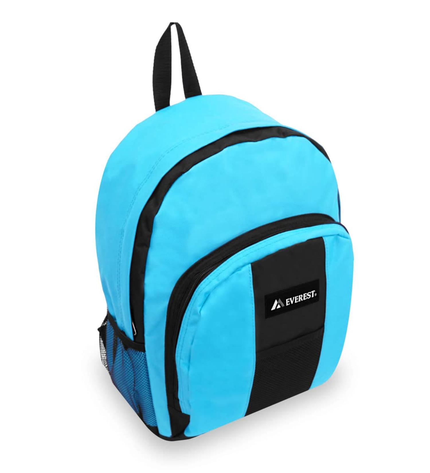 Everest Turquoise Backpack with Front and Side Pockets - Lightweight and Durable - Buy Online on GoSupps.com