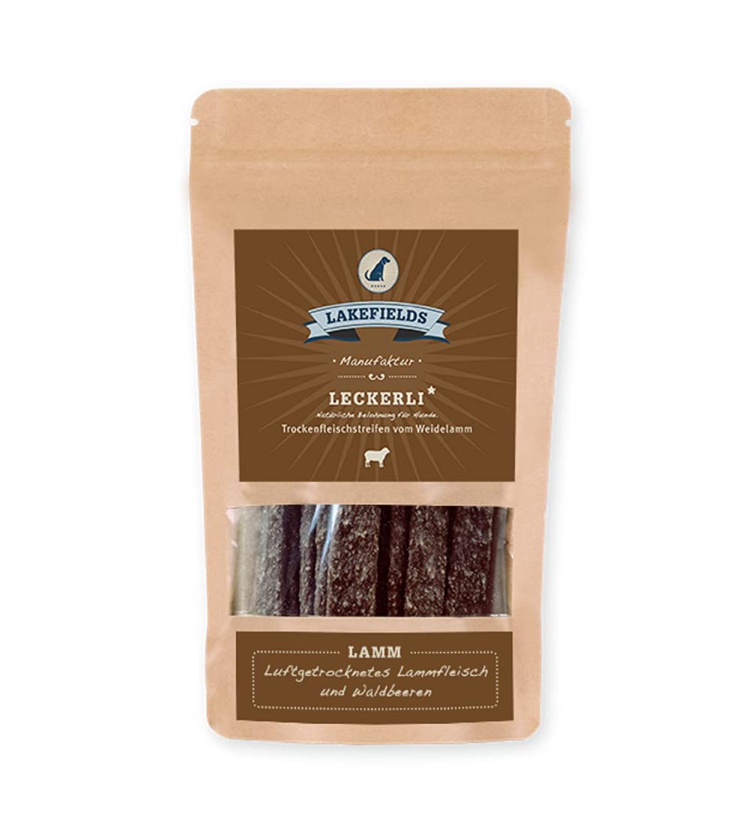 Lakefields MANUFAKTUR Snacks Weidelamm Dry Meat Strips 150 g Dimensions: 8 x 150 g
