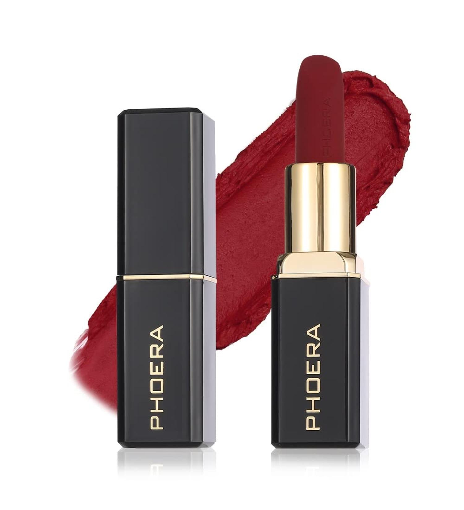 Phoera Non Transfer Lipstick (06 Belle) - Waterproof, Smudge-Proof & Long-Lasting - Buy Online on GoSupps.com