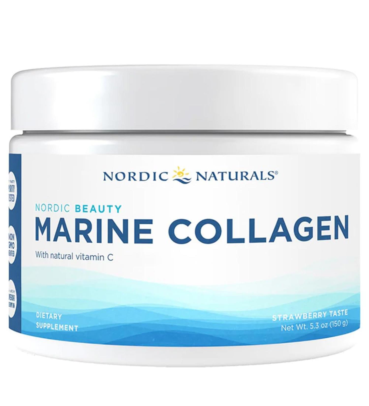  Nordic Naturals Nordic Naturals DHA Xtra Powder for Kids 150g 4200mg Collagen & 45mg Vitamin C Per Dose Strawberry Flavour Gluten Free Non-GMO - Buy Online on GoSupps.com