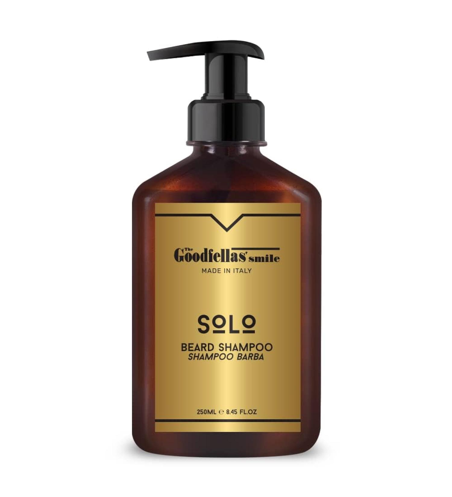 Goodfellas Nourishing Beard Shampoo 250ml - Made in Italy | Sandalwood & Mandarin | International Shipping - Buy Online on GoSupps.com