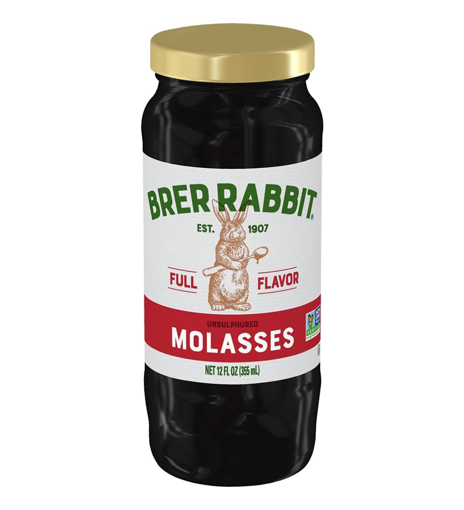 Brer Rabbit Unsulphured Molasses 12oz - Full Flavor - Buy Online on GoSupps.com