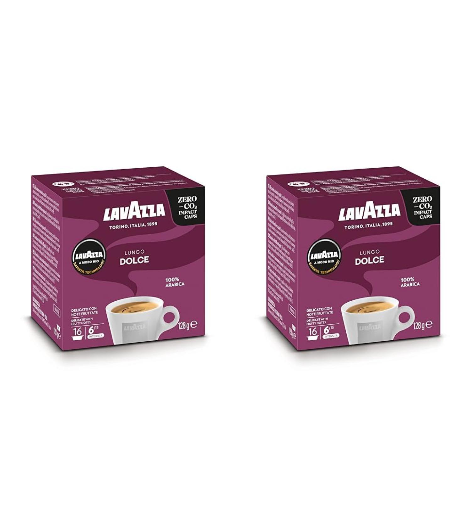 Buy Lavazza A Modo Mio Lungo Dolce - 16 Arabica Coffee Capsules Medium Roast 100% Arabica Intensity 6/13 | International Shipping Available - Buy Online on GoSupps.com