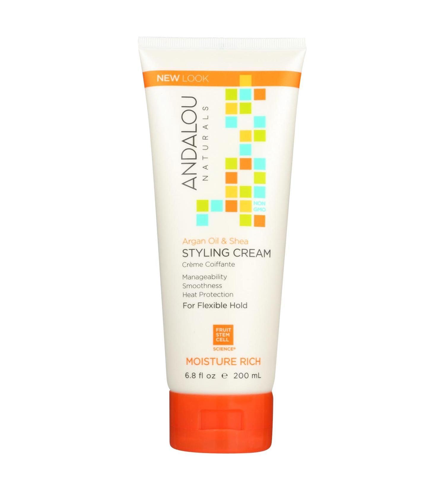 Styling Cream  Argan Oil & Shea  Moisture Rich  6.8 oz by Andalou Naturals