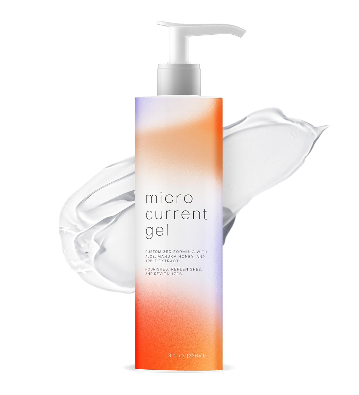 Maplefield Microcurrent Gel 8 oz - Leave-On Facial Conductive Gel for Skin Rejuvenation - Hydrates & Nourishes - Compatible with Most Toning Devices - Made in USA - Buy Online on GoSupps.com