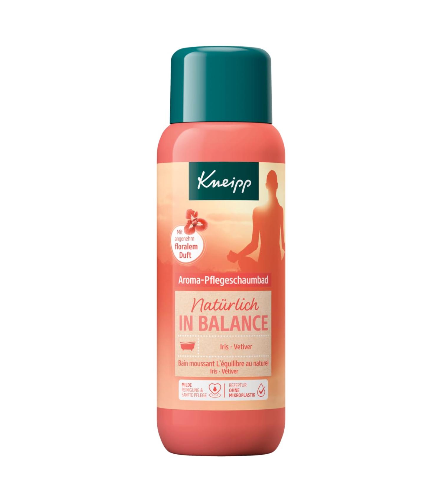Kneipp Aroma Care Foam - Balance Bathing Additive with Natural Iris Extract & Vetiver Oil | Gentle Skin Care 400ml - Buy Online on GoSupps.com