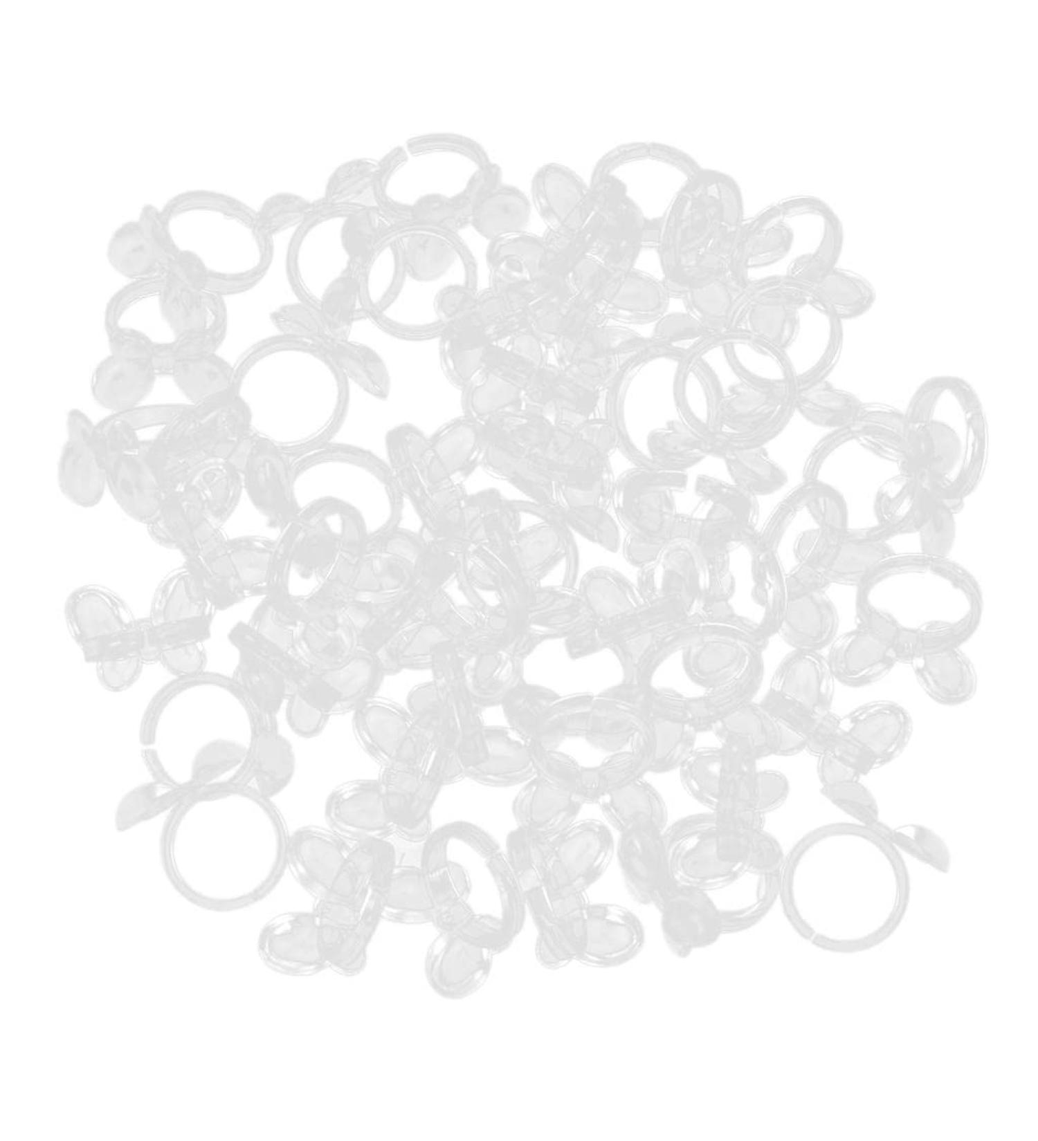 100 Pcs Nail Design Tips Rings - Clear Color Chart for Nail Polish Display | International Shipping - Buy Online on GoSupps.com