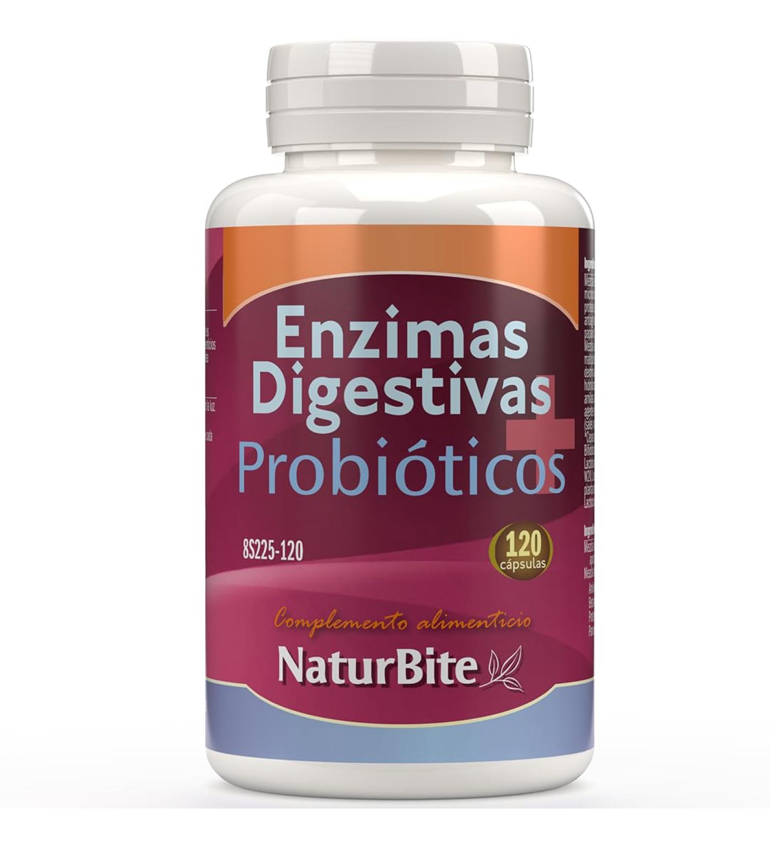 NATURBITE Enzymes+Probiotics 120 Capsules - Buy Online on GoSupps.com