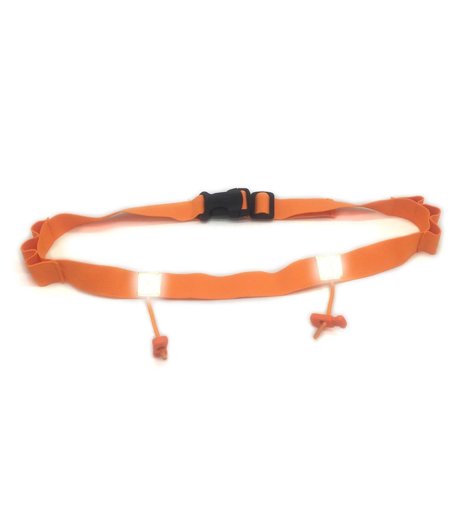 Elite Running Number Belt - Elastic Gel & Reflective Strip for Runners Cyclists & Triathletes - Optimal Comfort for Race Day - Buy Online on GoSupps.com