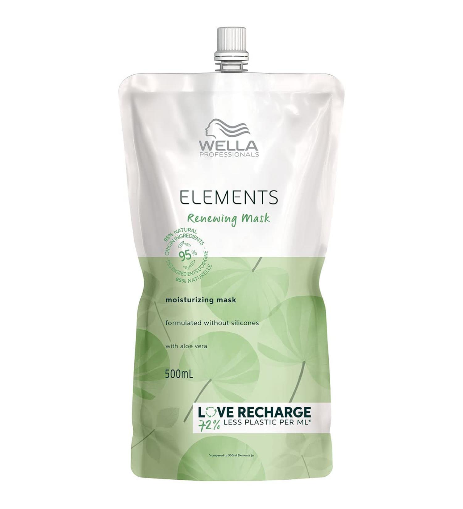 Wella Professionals Elements Silicone-Free Hair Mask for All Hair Types 16.9 Fl Oz - Buy Online on GoSupps.com