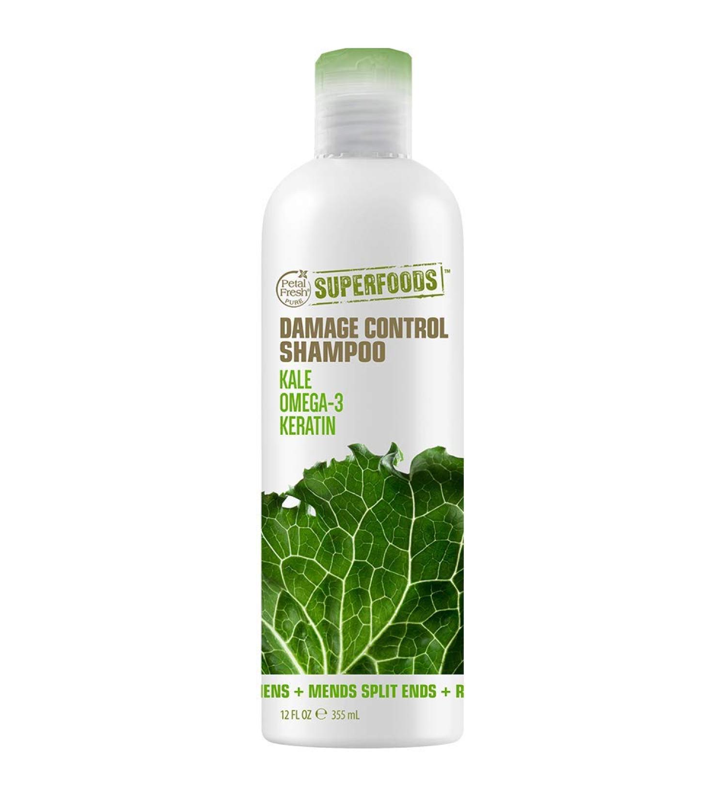 Petal Fresh SuperFoods Damage Control Shampoo Kale Omega 3 & Keratin 12 fl oz (355 ml)