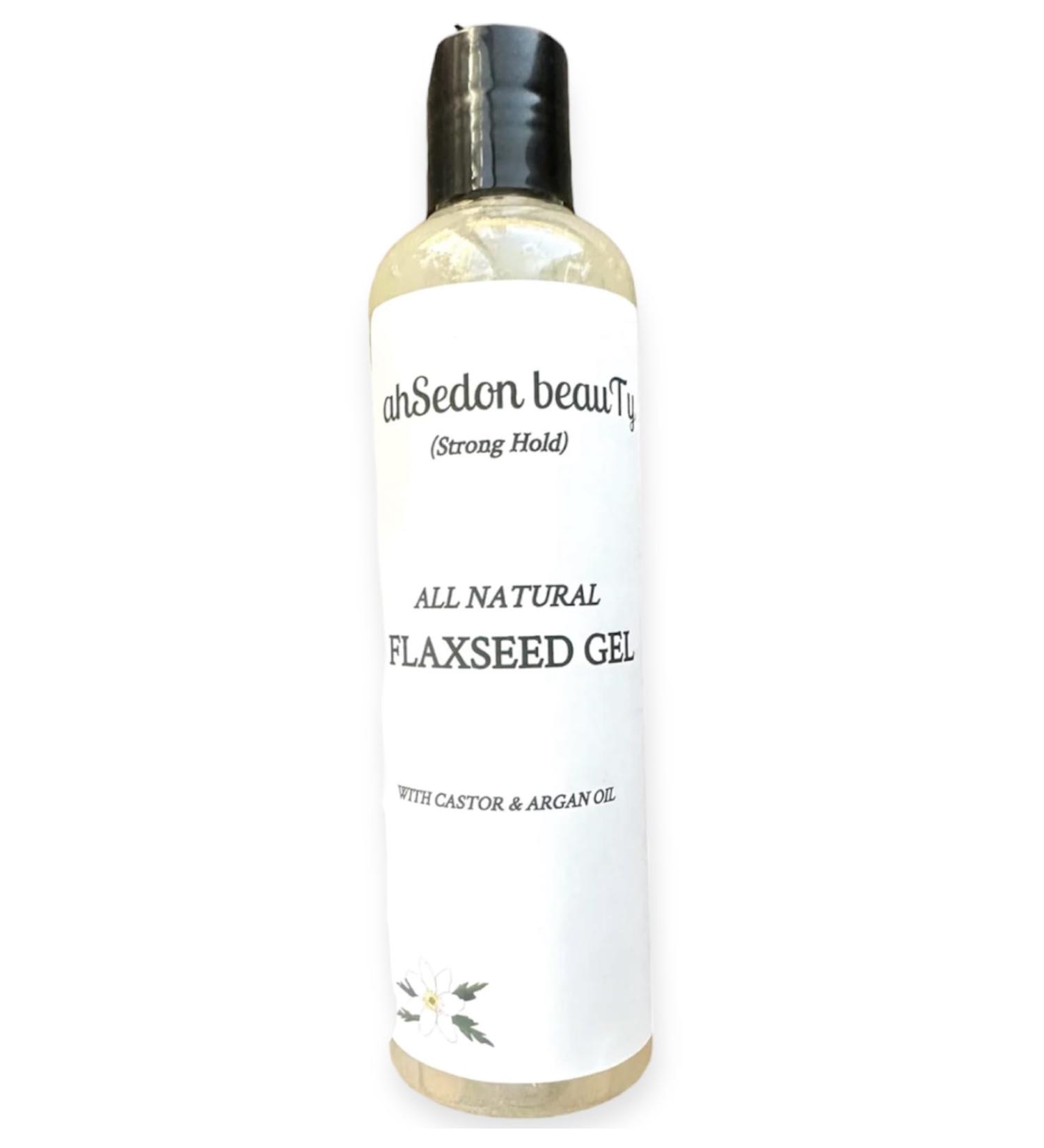 AHSEDON BEAUTY All Natural Flaxseed Gel - 12 Ounce | Eco-Friendly Hair Care for All Hair Types - International Shipping Available - Buy Online on GoSupps.com
