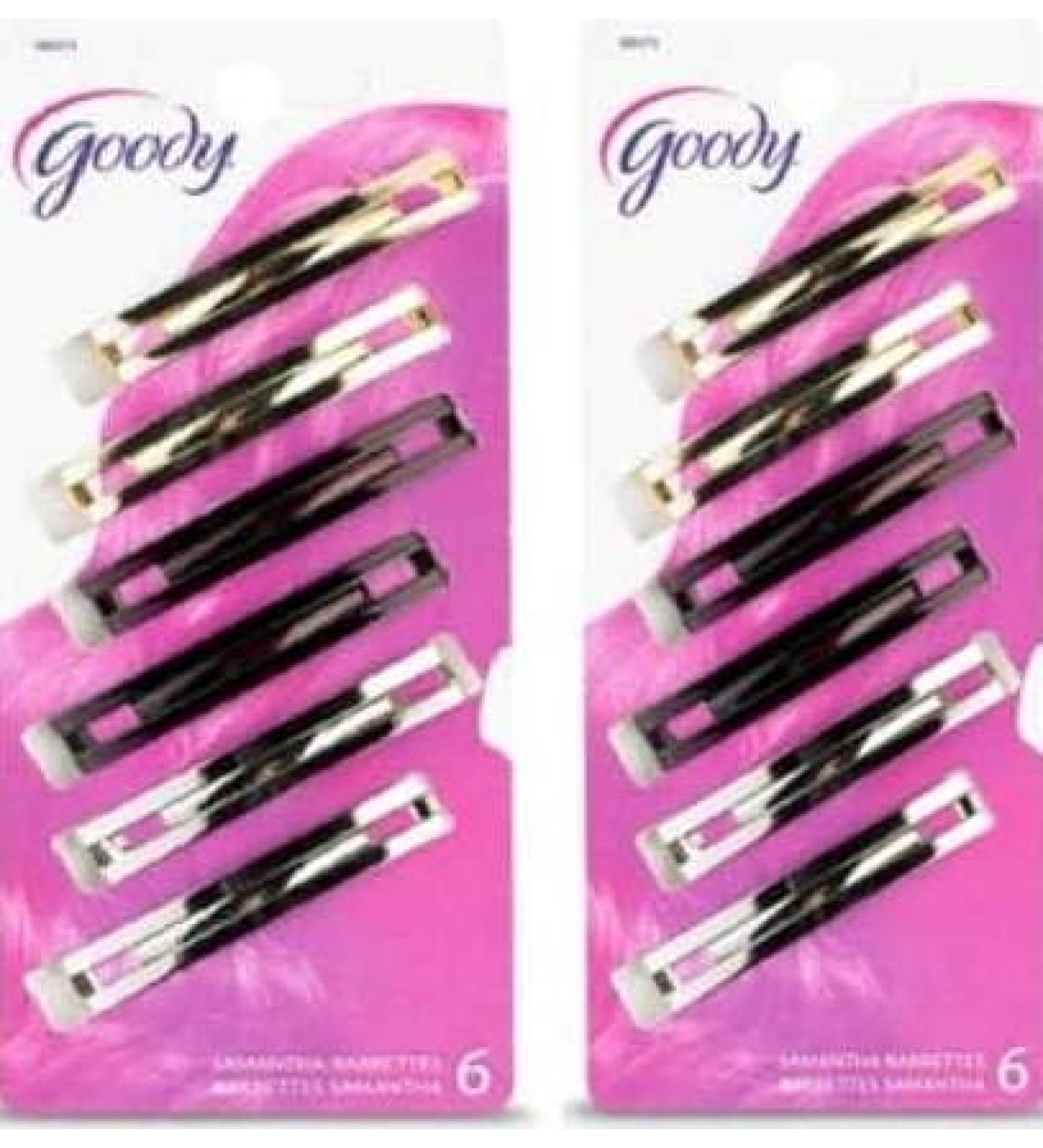 Goody Samantha Barrettes - Assorted Colors - 12 Count