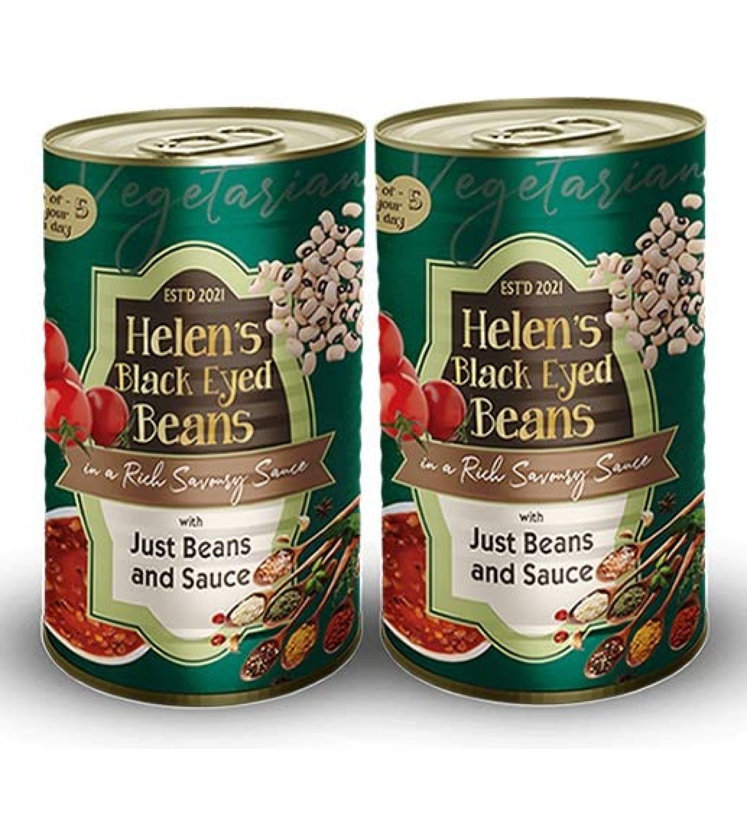 Helen's Black Eyed Beans in Rich Savoury Sauce (2 cans) - Buy Online on GoSupps.com