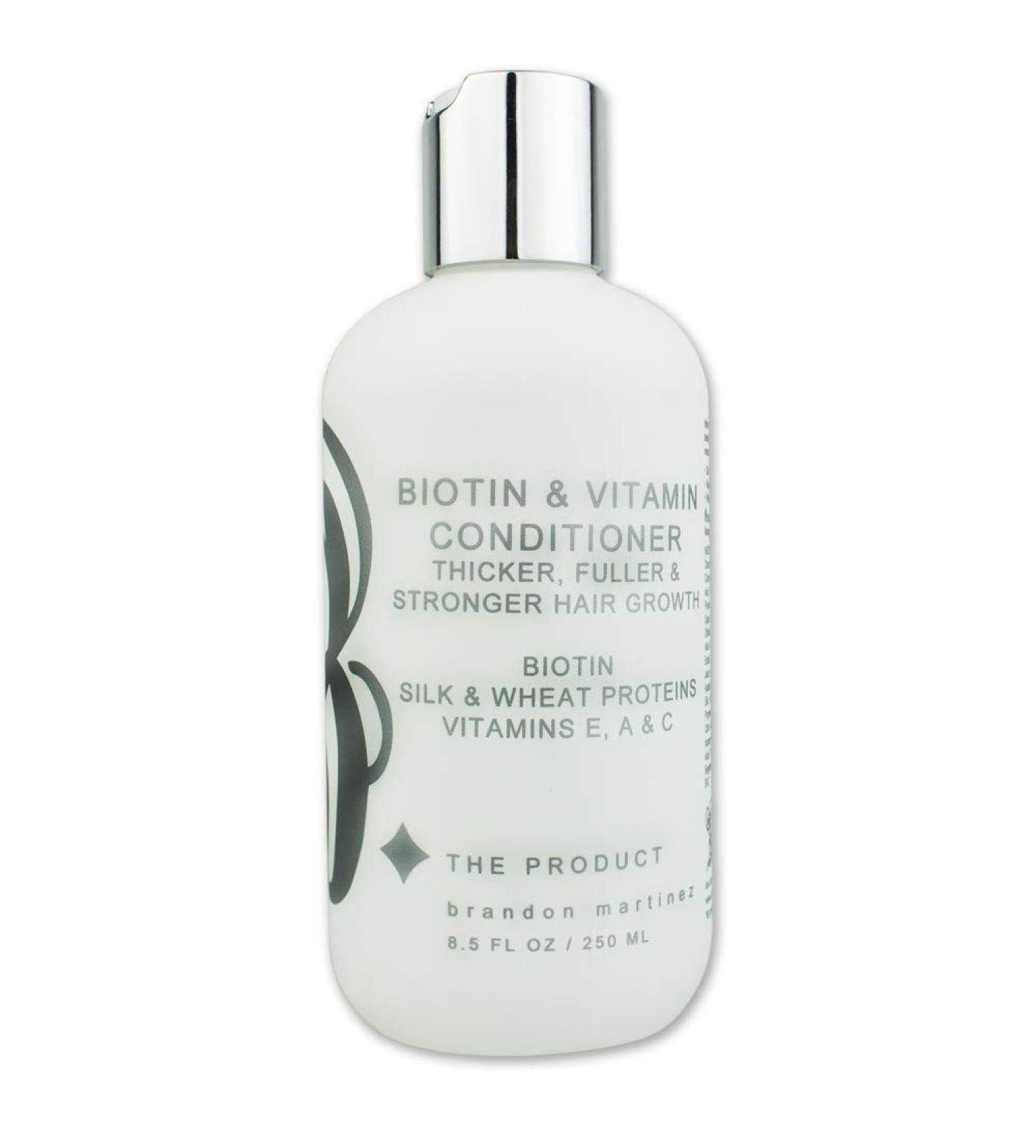 Biotin Hair Growth Conditioner - High Potency Anti Hair Loss Treatment with Vitamins E, A, and C - 8.5 Ounce - Buy Online on GoSupps.com