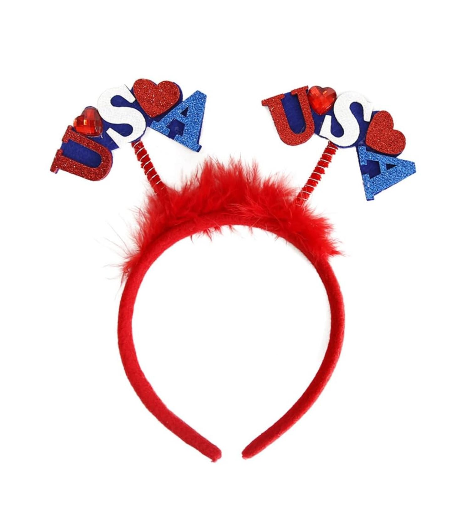 hgnxa 4th July Hair Hoop Headwear for Independence Day Headband American Head Boppers American Theme Independence Day - Buy Online on GoSupps.com